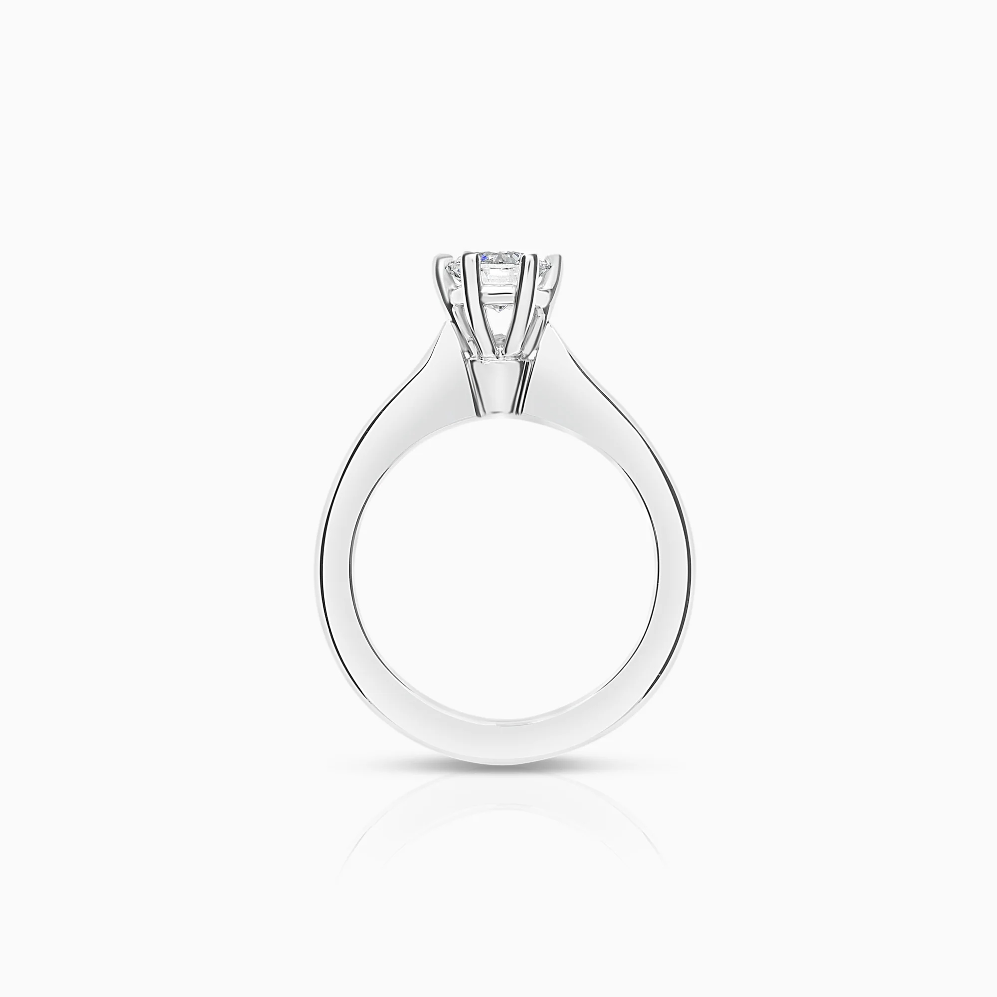 Solitaire diamond ring 0.50ct 18K white gold - Image 2