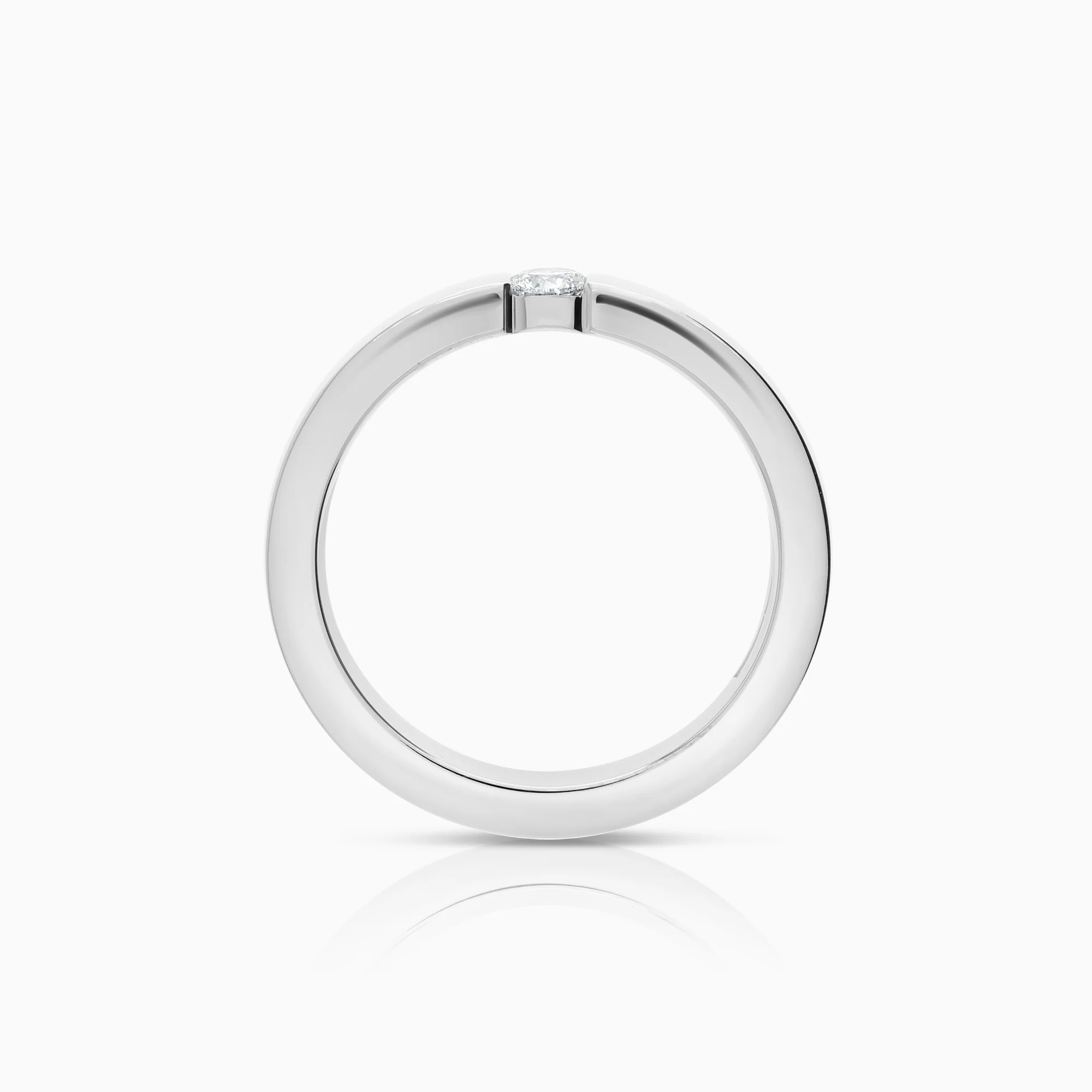 Solitaire Ring 0.18ct 18K White Gold - Image 2
