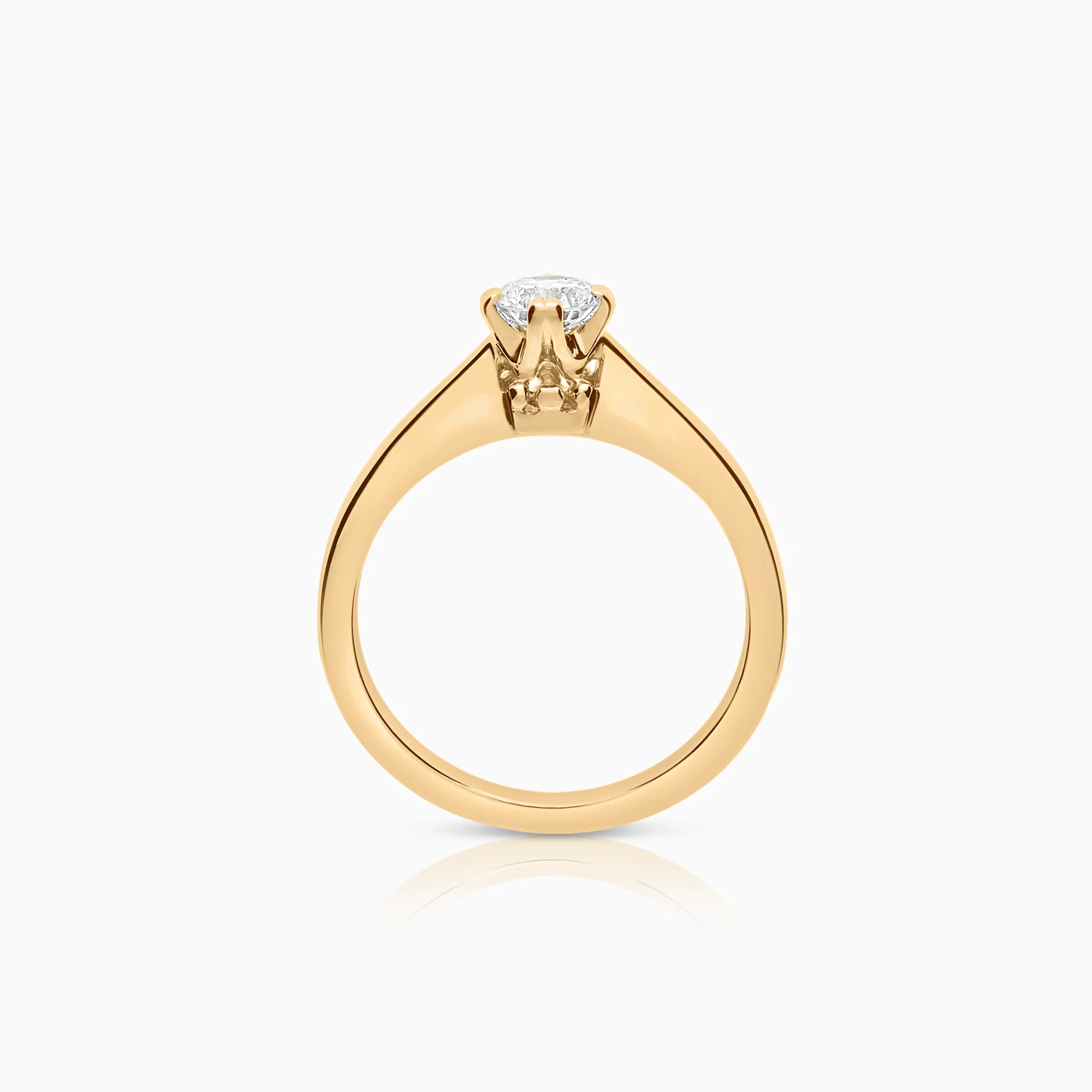 Solitaire ring 0.27ct 18K gold - Image 2