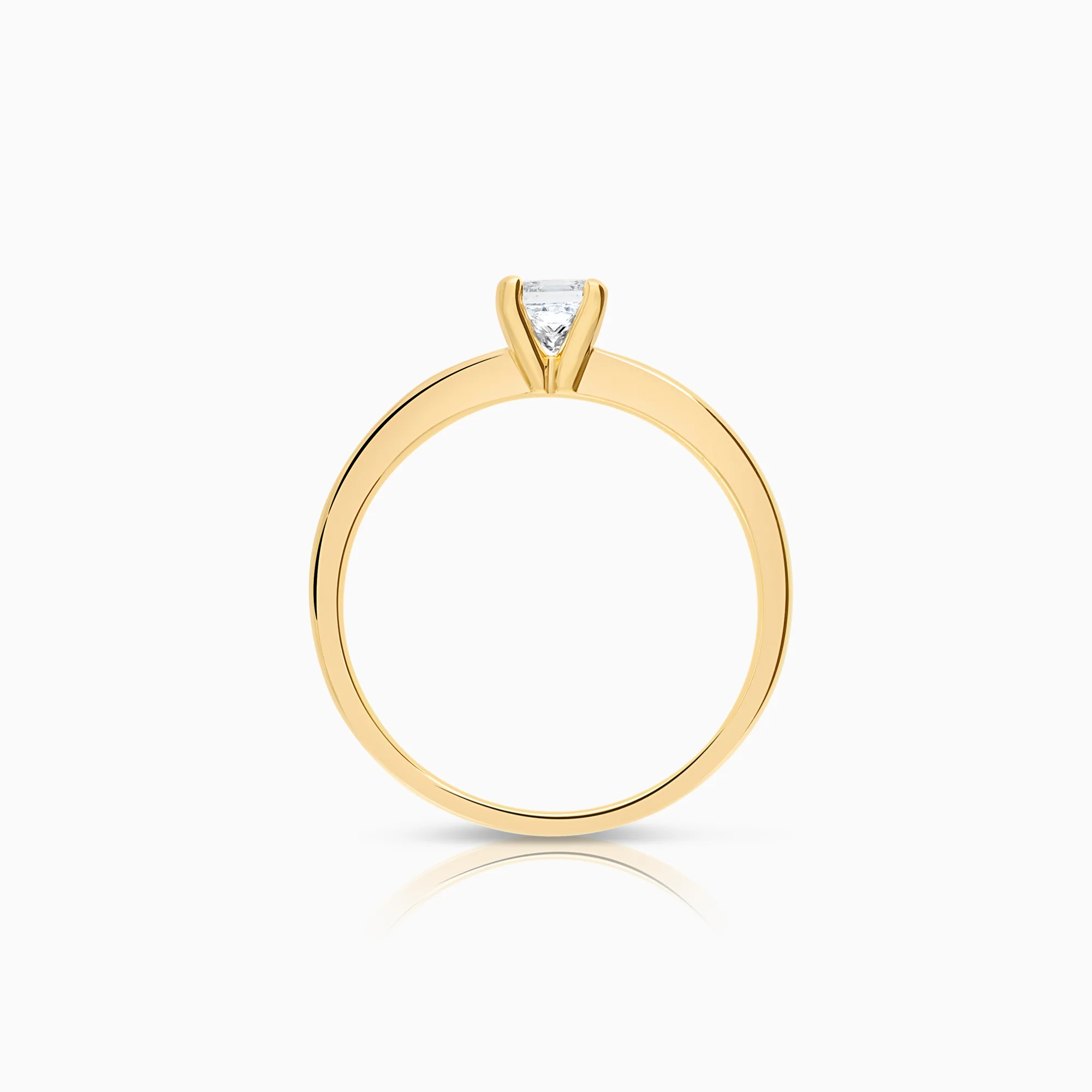 Solitaire ring 0.30ct 18K gold - Image 2