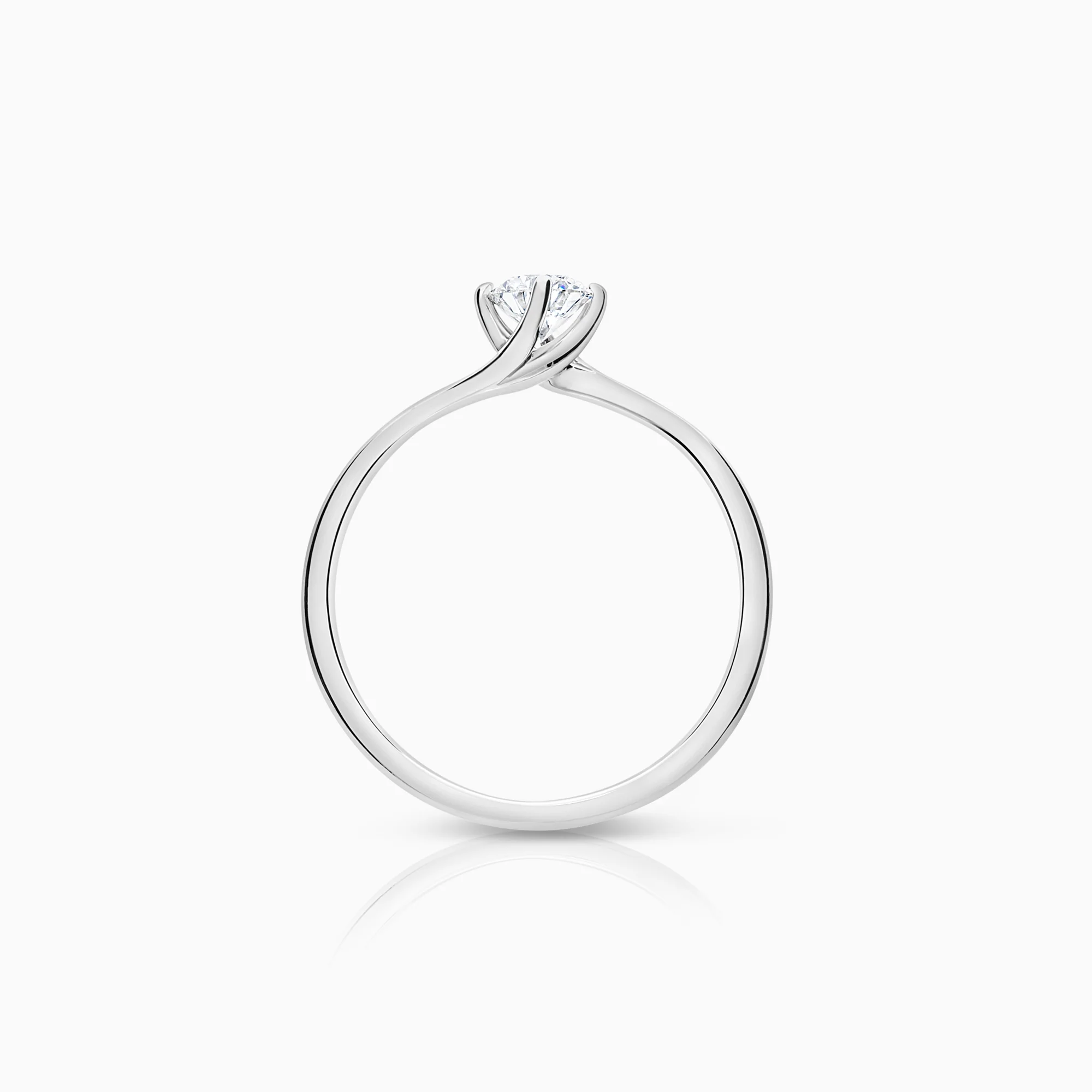 Solitaire ring 0.32ct Platinum 950 - Image 2