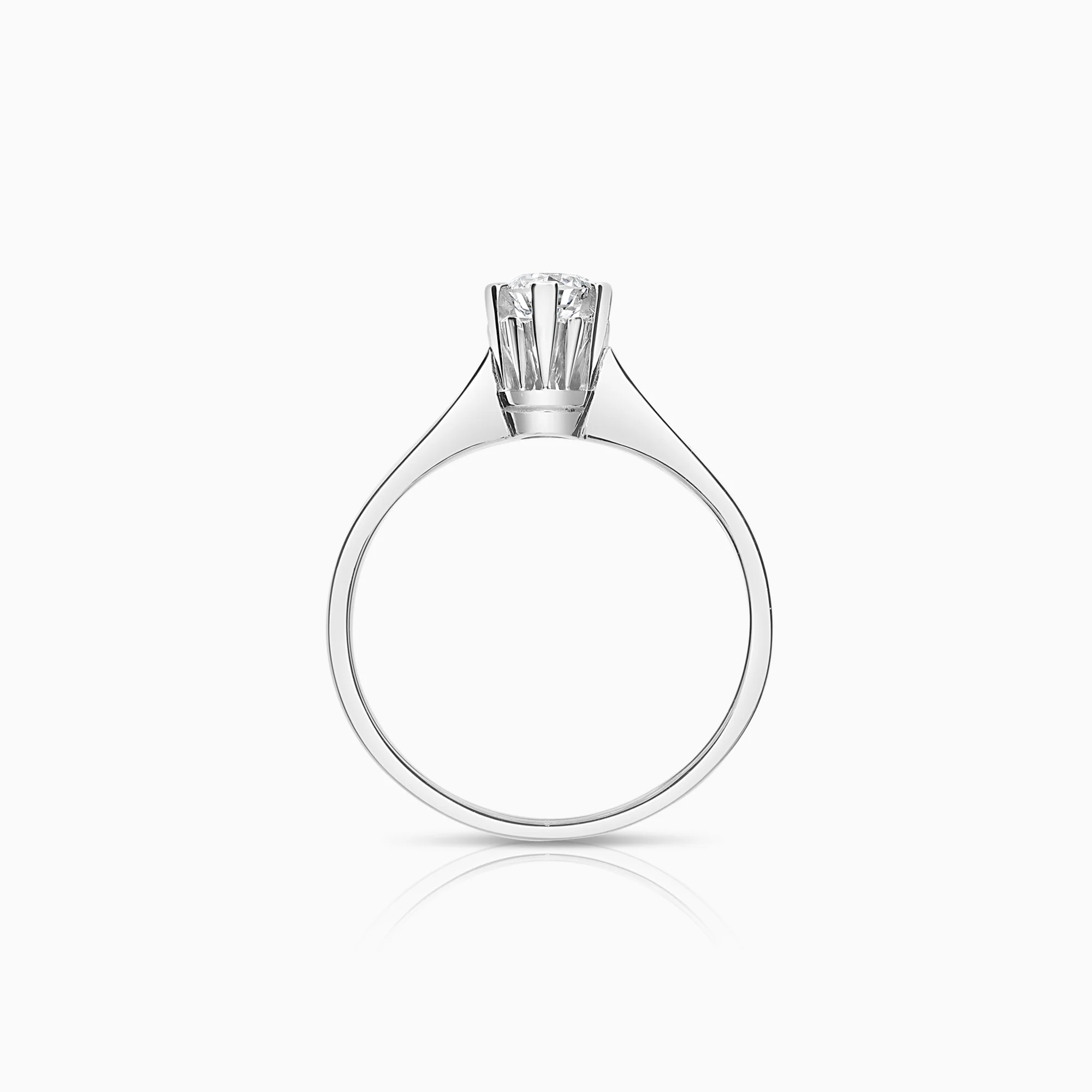 Solitaire ring 0.33ct 18K white gold - Image 2