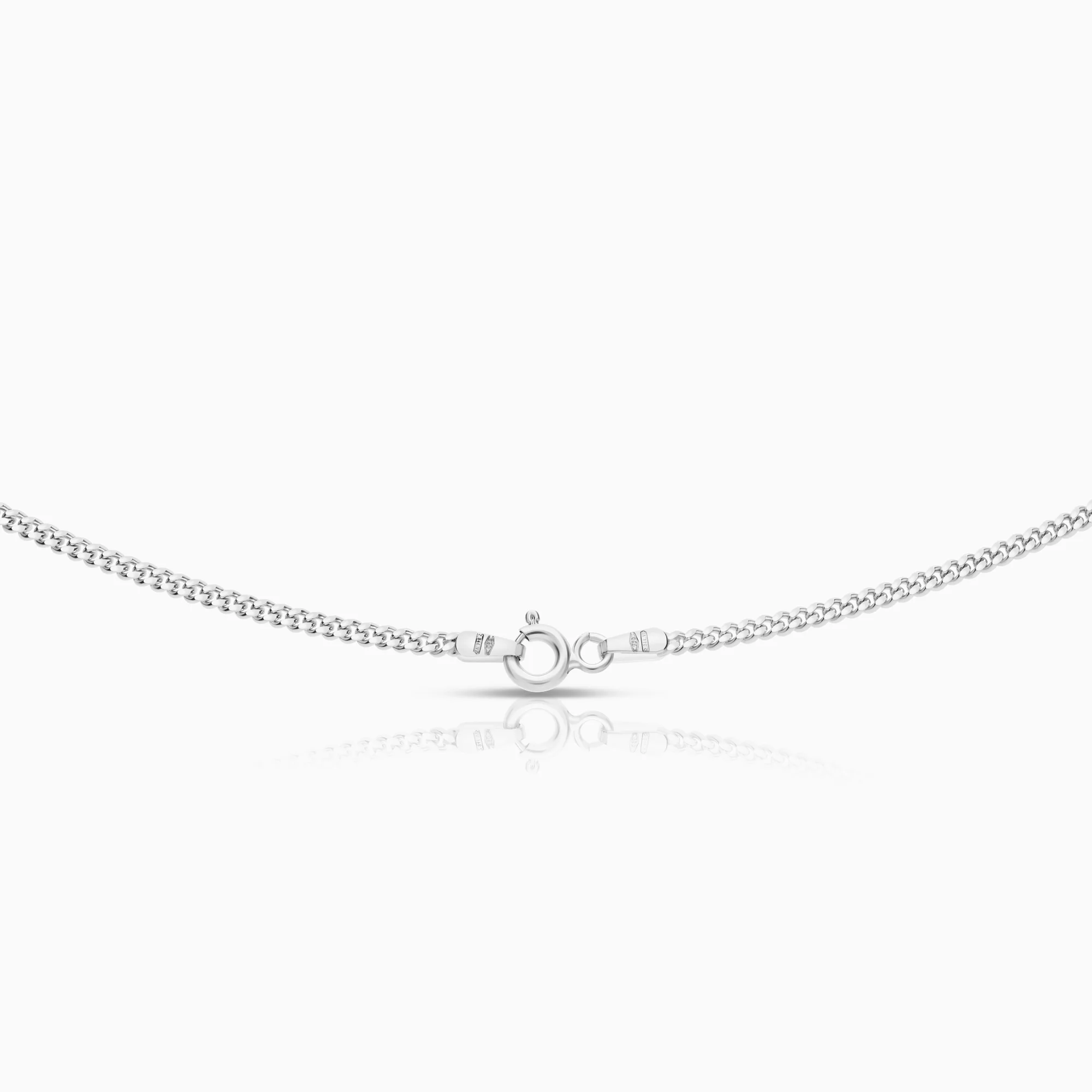 Necklace with solitaire pendant 0.36ct 18K white gold - Image 2