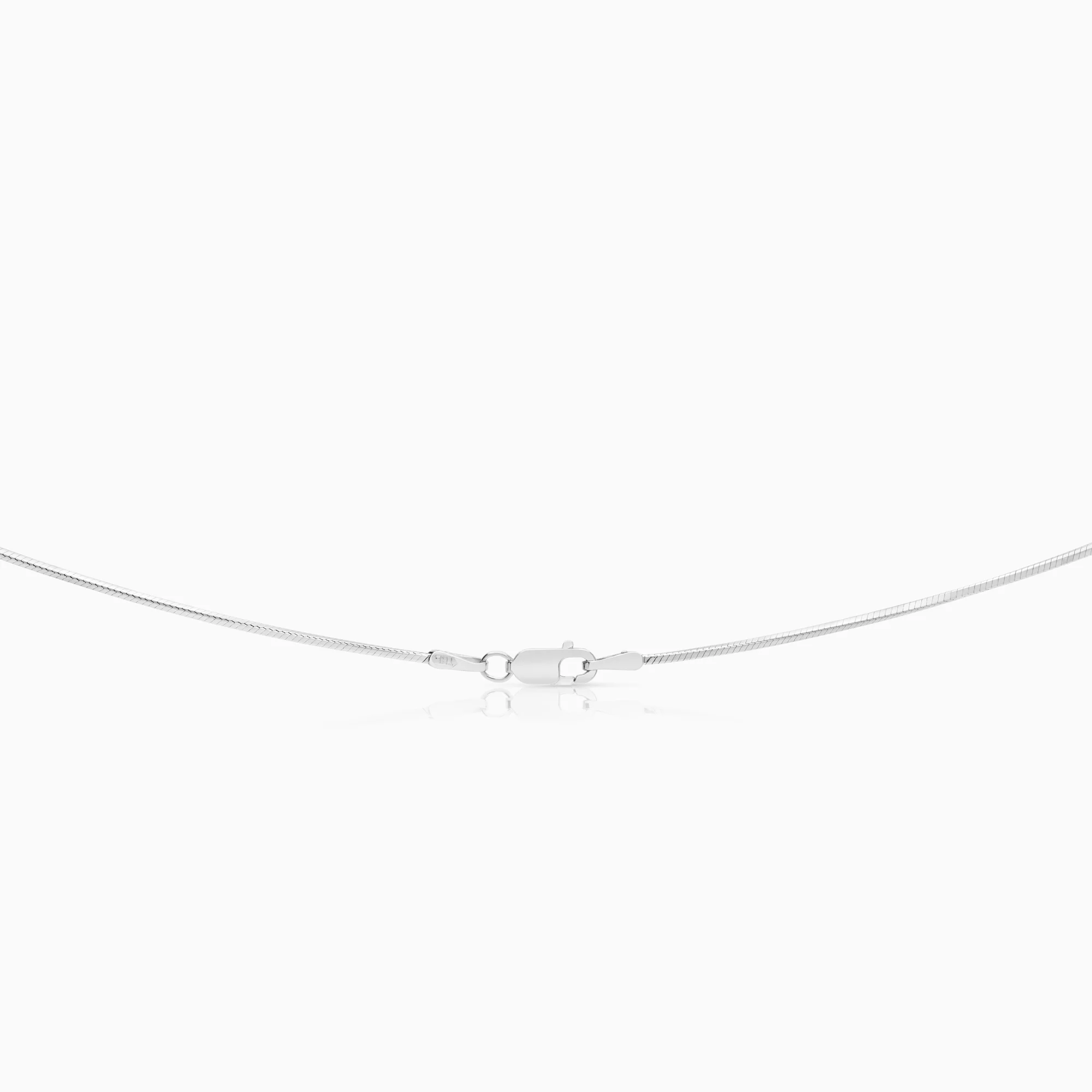 Solitaire necklace with cubic zirconia 6.27g 18K white gold - Image 2