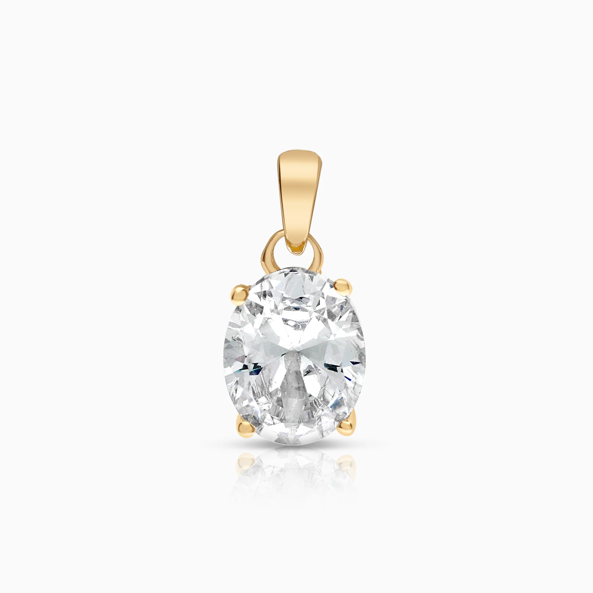 Solitaire pendant 1.16g 18K gold