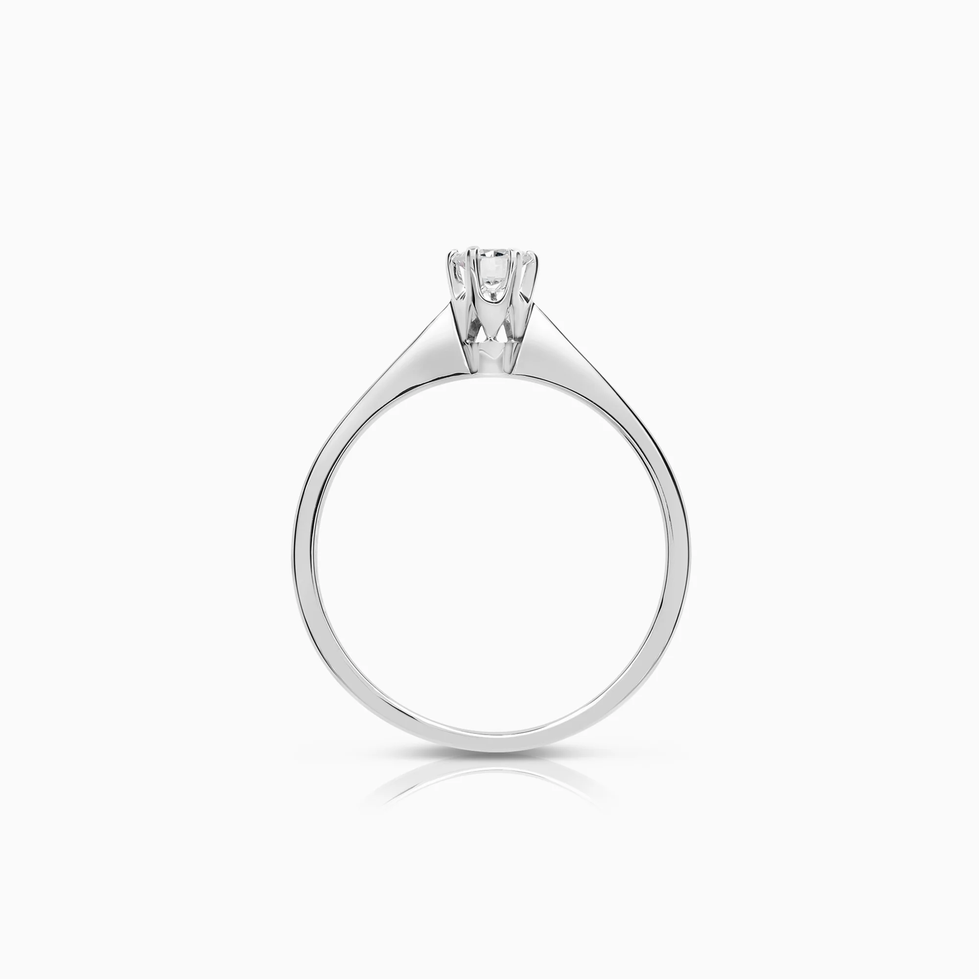 Solitaire ring 0.17ct 18K gold - Image 2