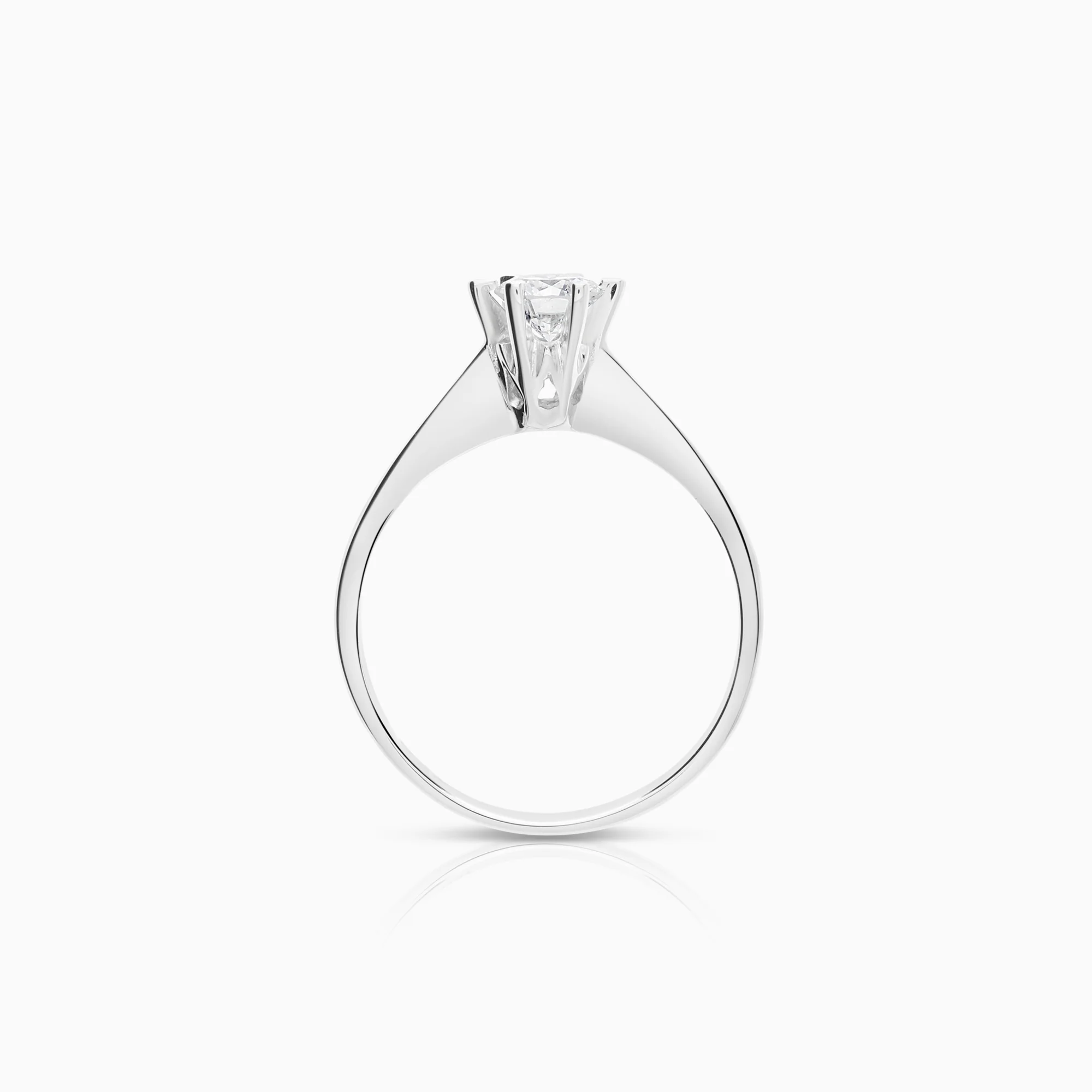 Solitaire ring 0.29ct 18K white gold - Image 2