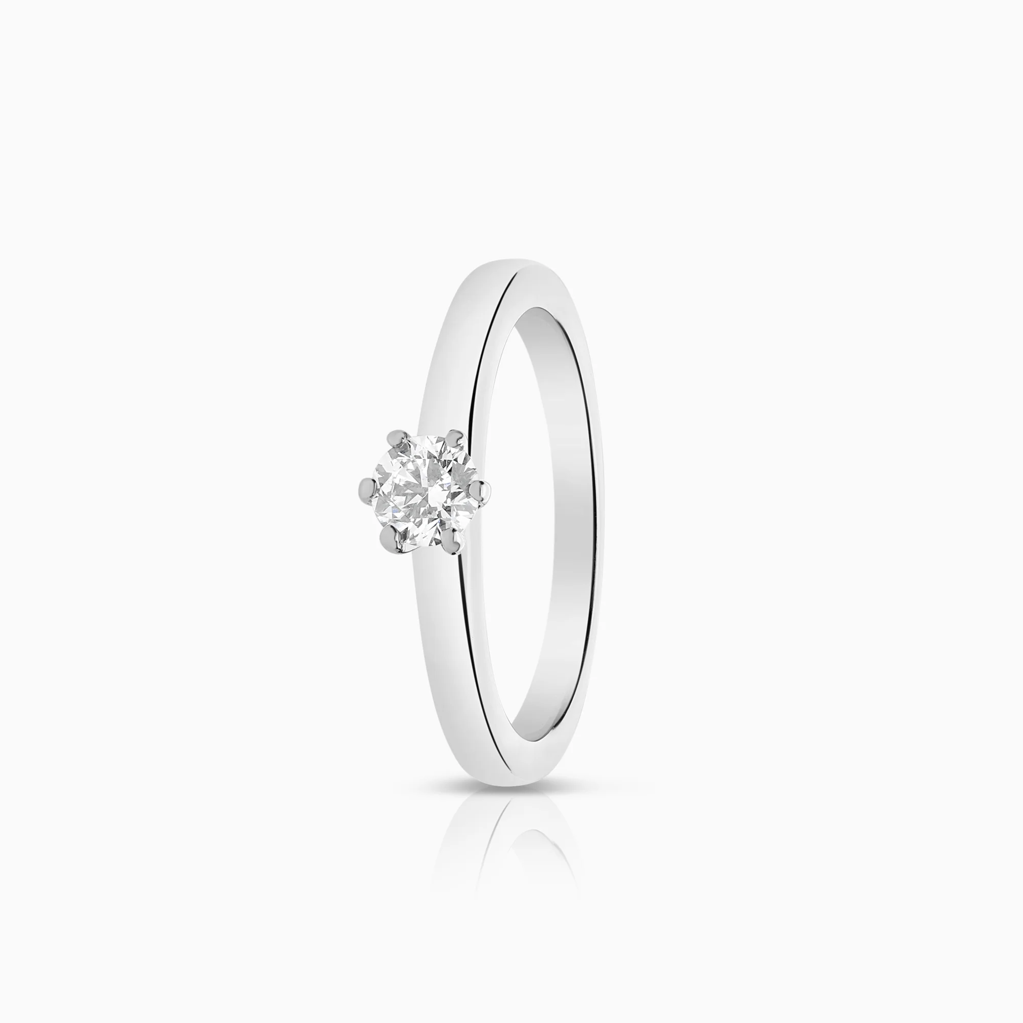 Solitaire ring 0.20ct 950 platinum