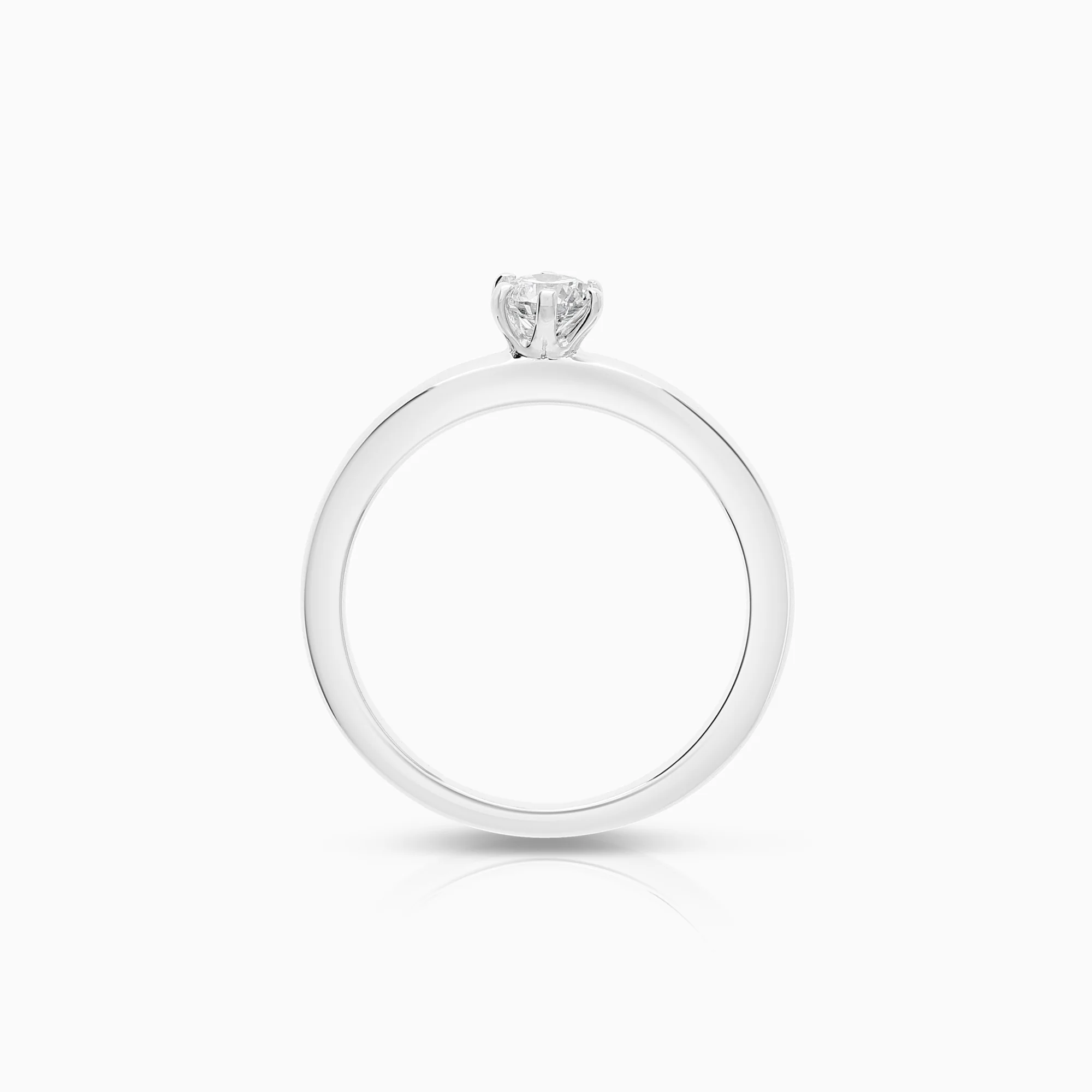 Solitaire ring 0.20ct 950 platinum - Image 2