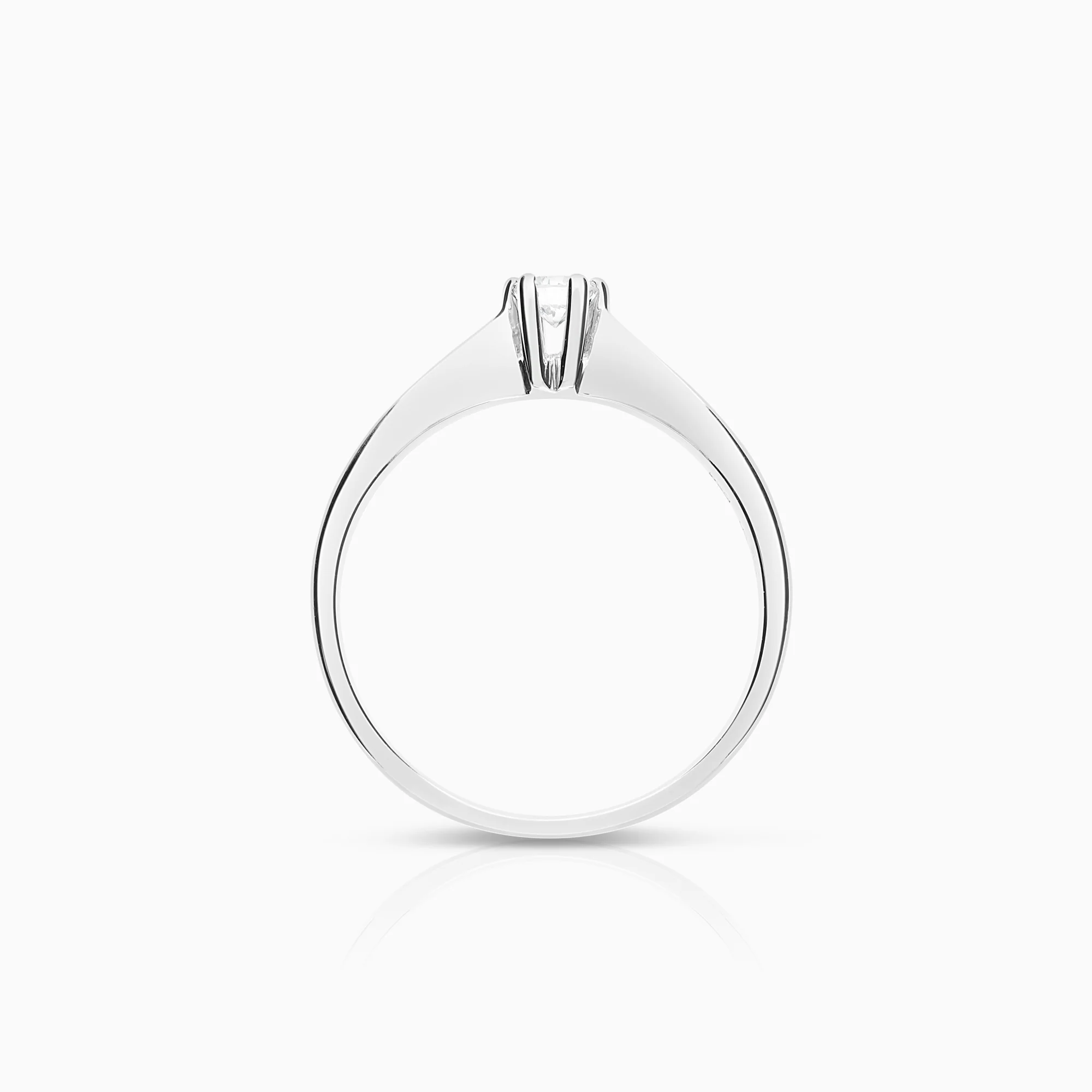 Solitaire Ring 0.21ct 18K White Gold - Image 2