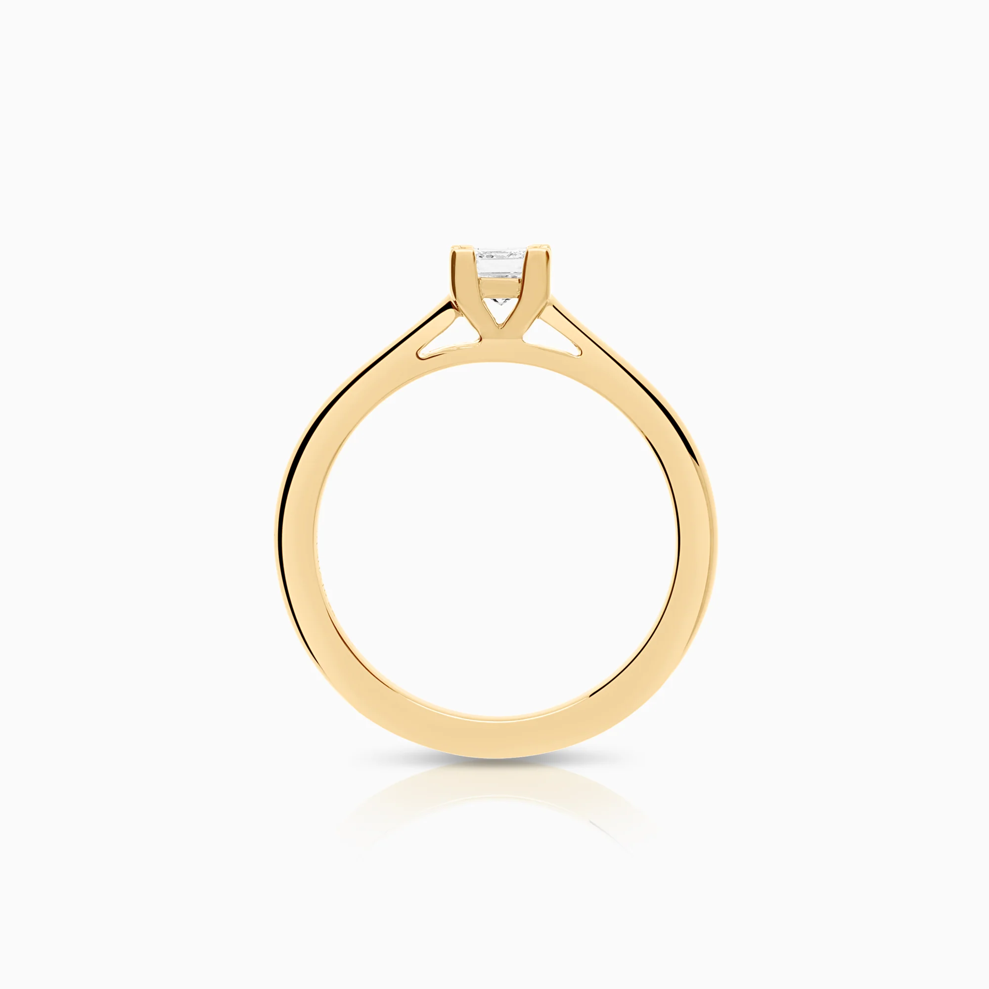 Solitaire ring 0.25ct 18K gold - Image 2