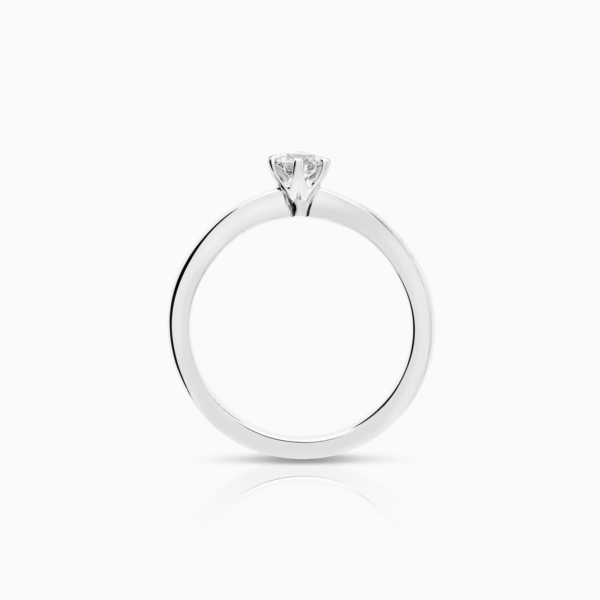 Solitaire ring 0.25ct 18K white gold - Image 2