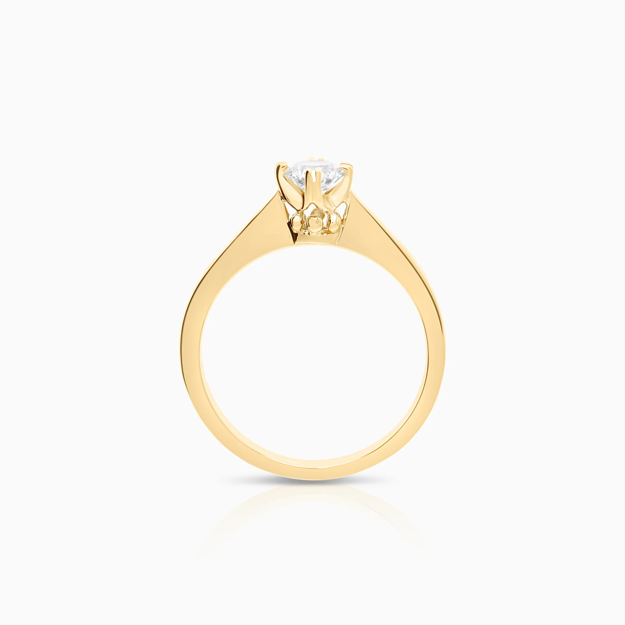 Solitaire ring 0.30ct 18K gold - Image 2