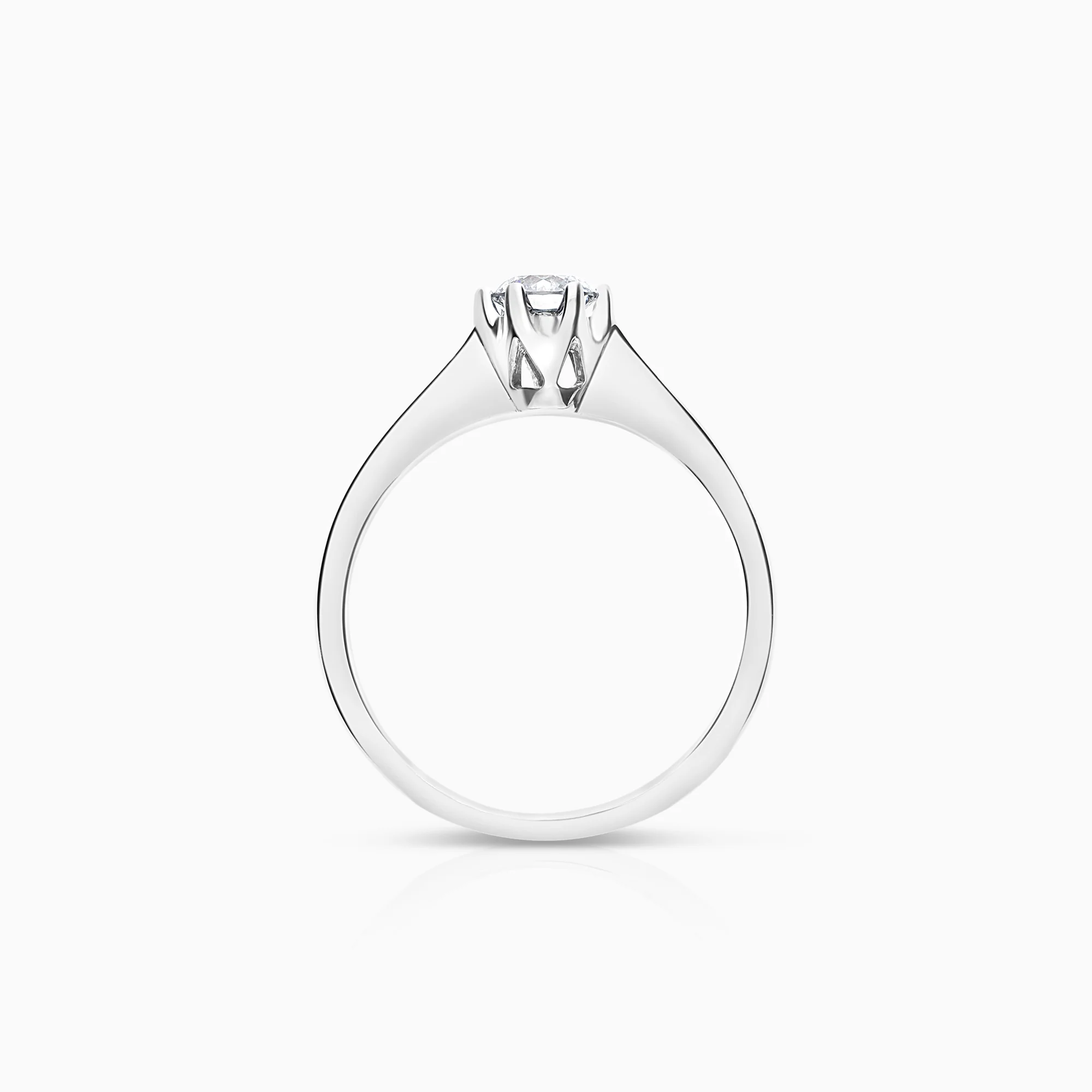 Solitaire ring 0.30ct 18K white gold - Image 2