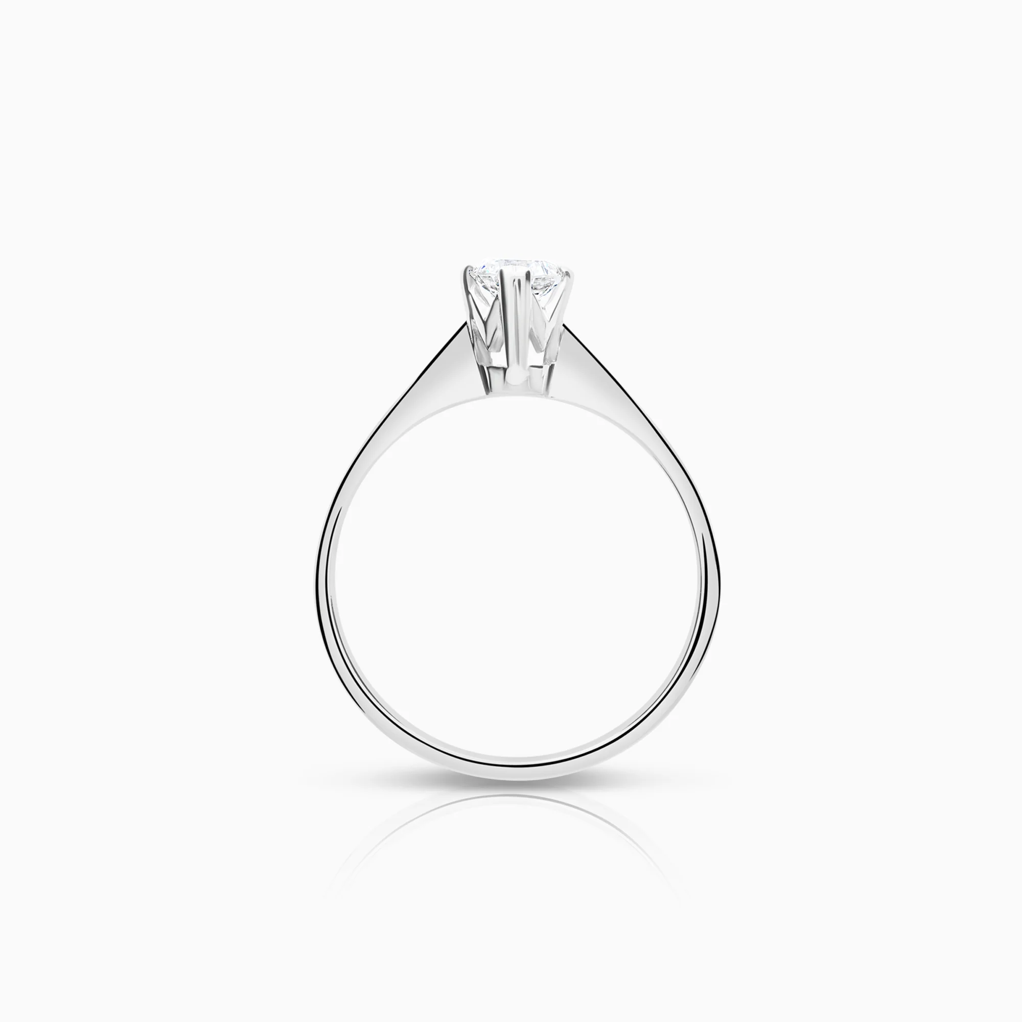 Solitaire Ring 0.35ct 18K White Gold - Image 2