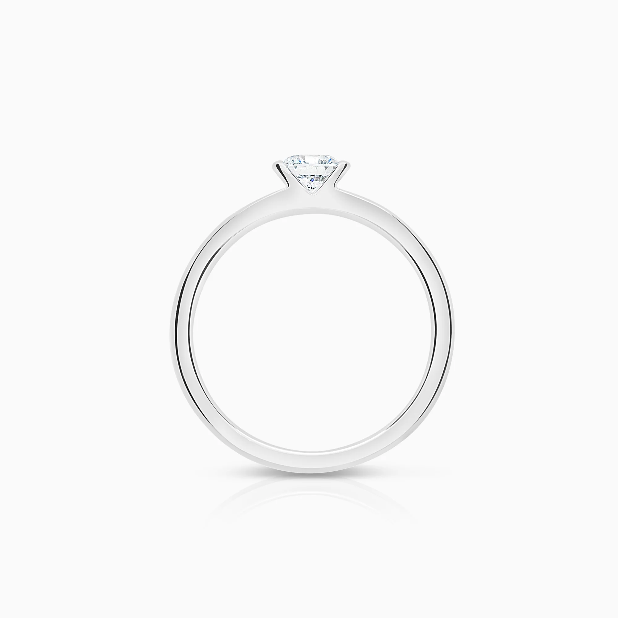 Solitaire Ring 0.35ct 18K White Gold - Image 2