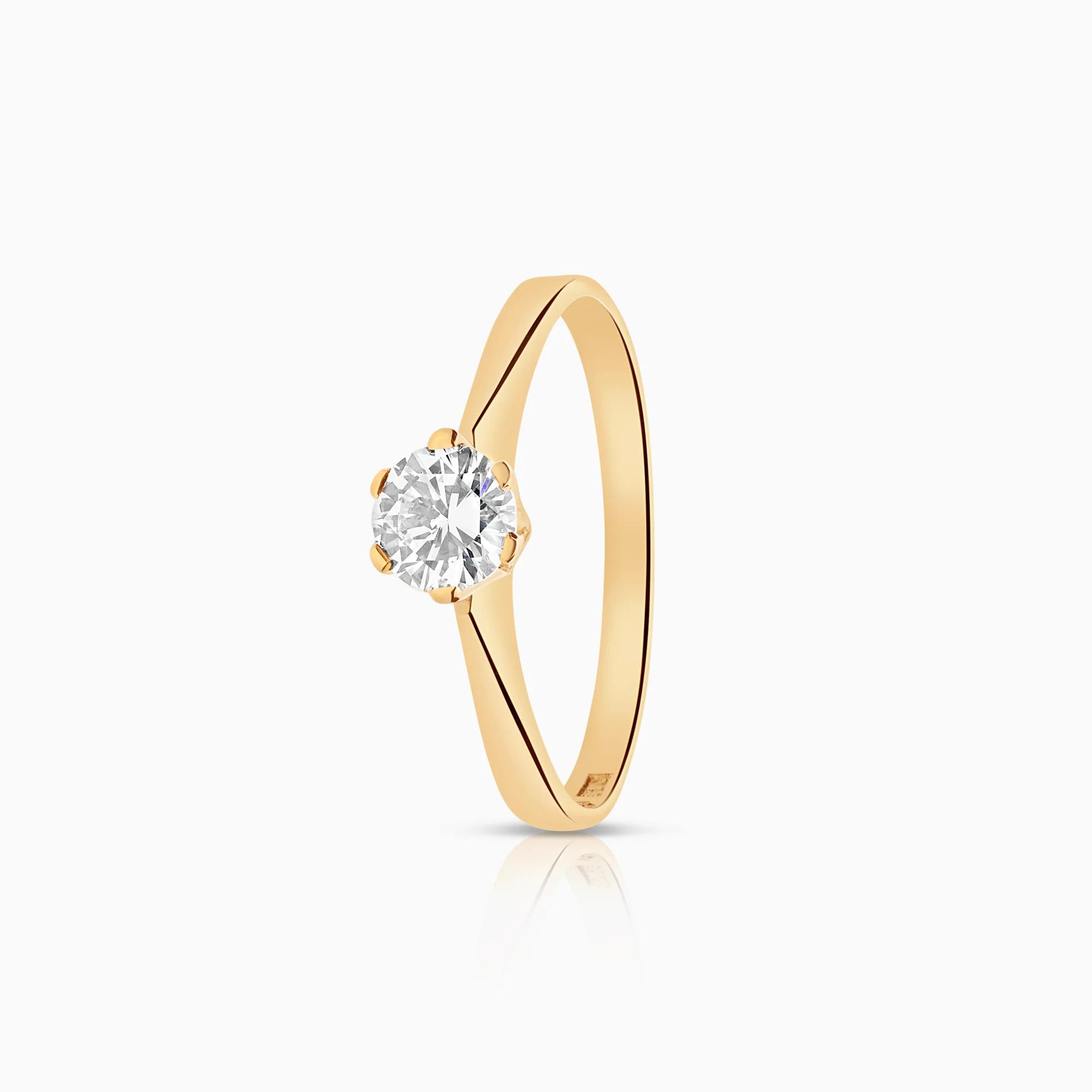 Solitaire ring 0.36ct 18K gold