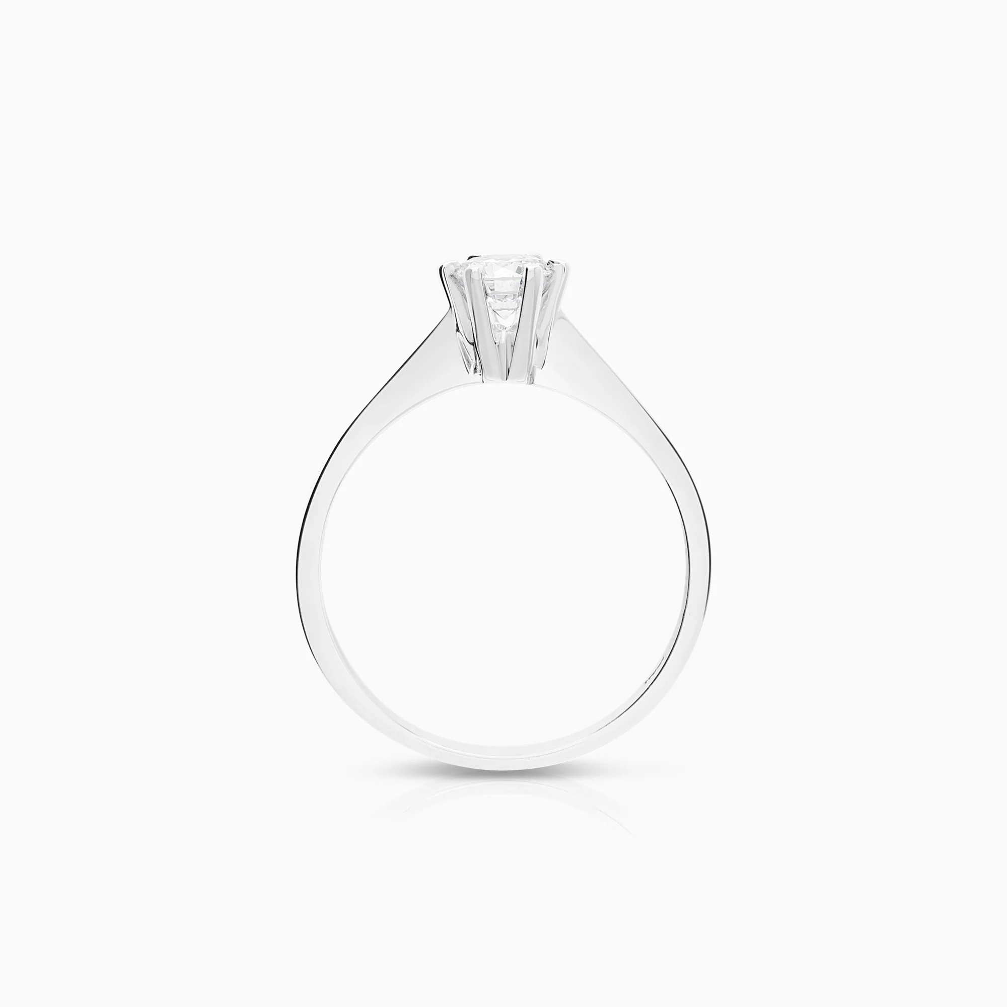 Solitaire ring 0.50ct 18K white gold - Image 2
