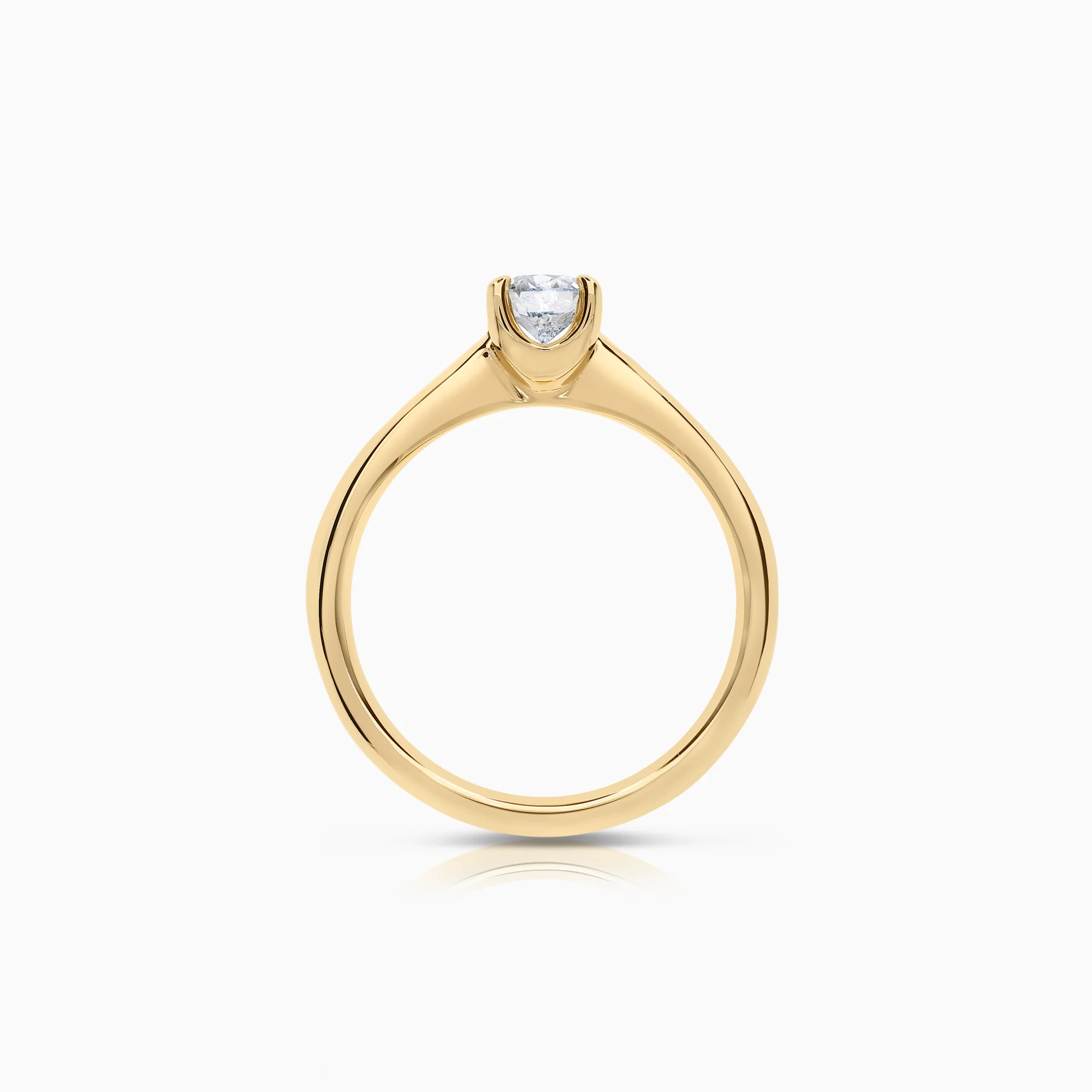 Solitaire ring 0.50ct 18K gold - Image 2