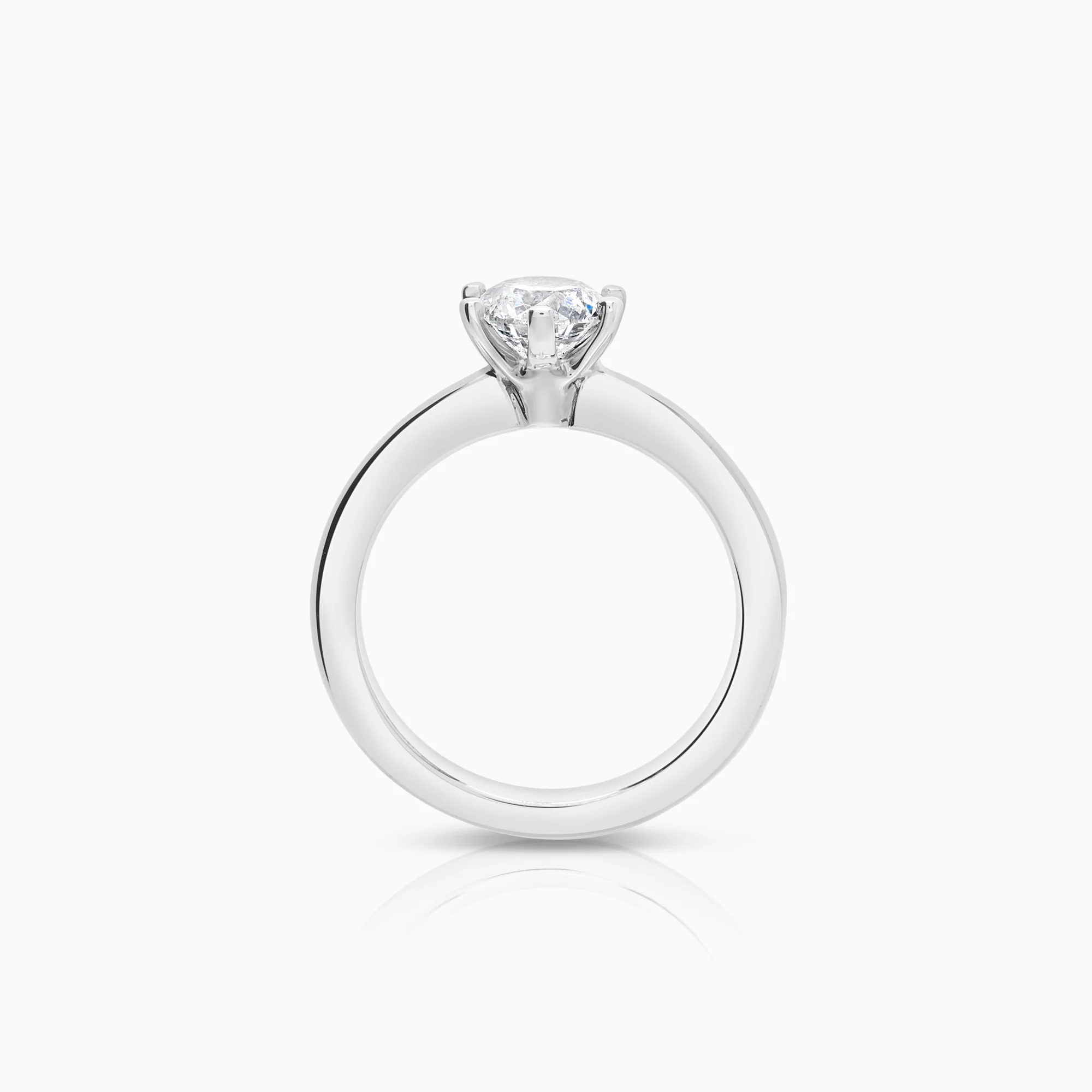 Solitaire ring 0.75ct 18K white gold - Image 2