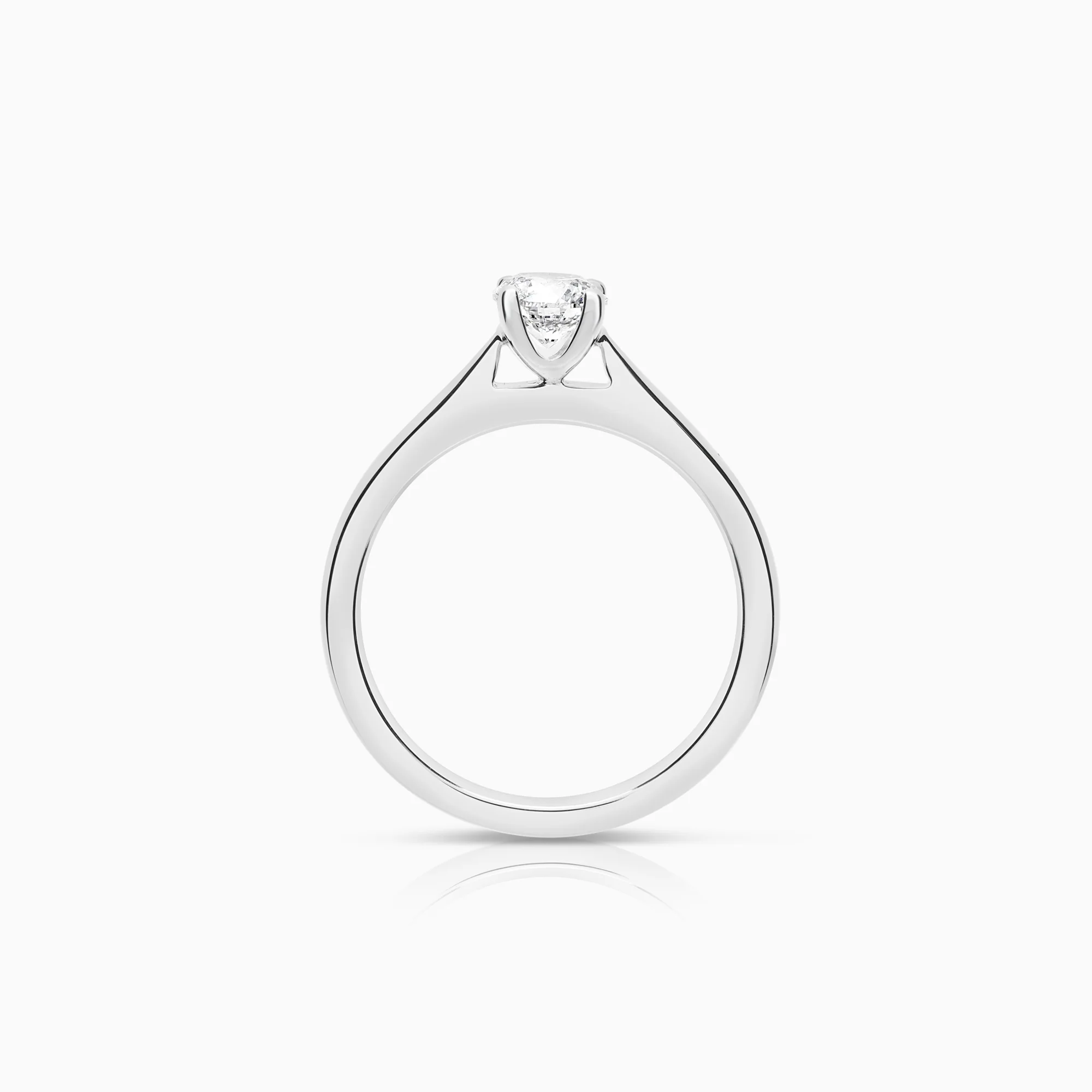 Solitaire ring 0.75ct 18K white gold - Image 2