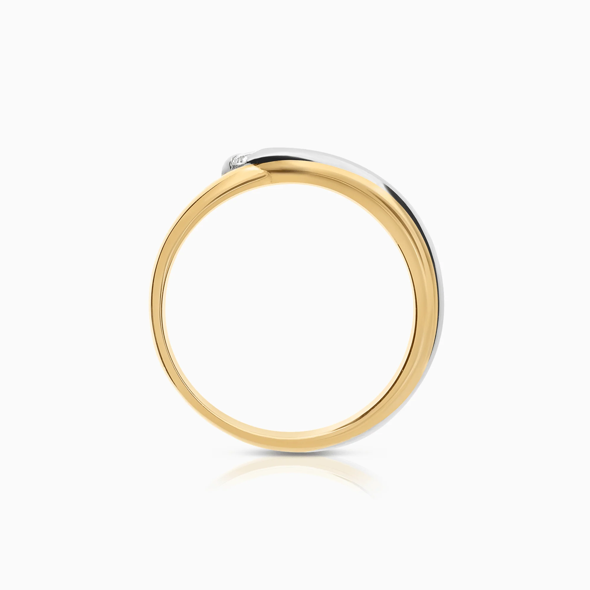 Diamond ring 0.08ct 18K gold - Image 2