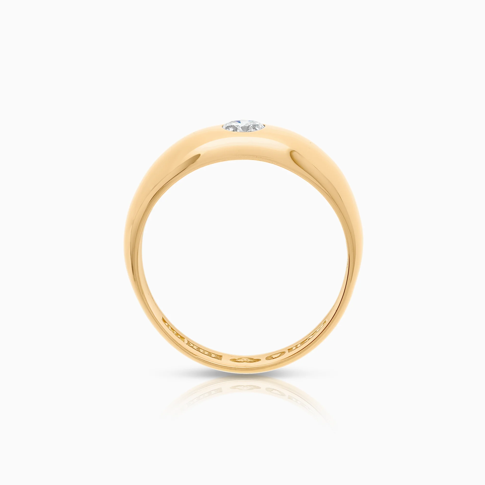 Gent's ring 0.30ct 18K gold - Image 3
