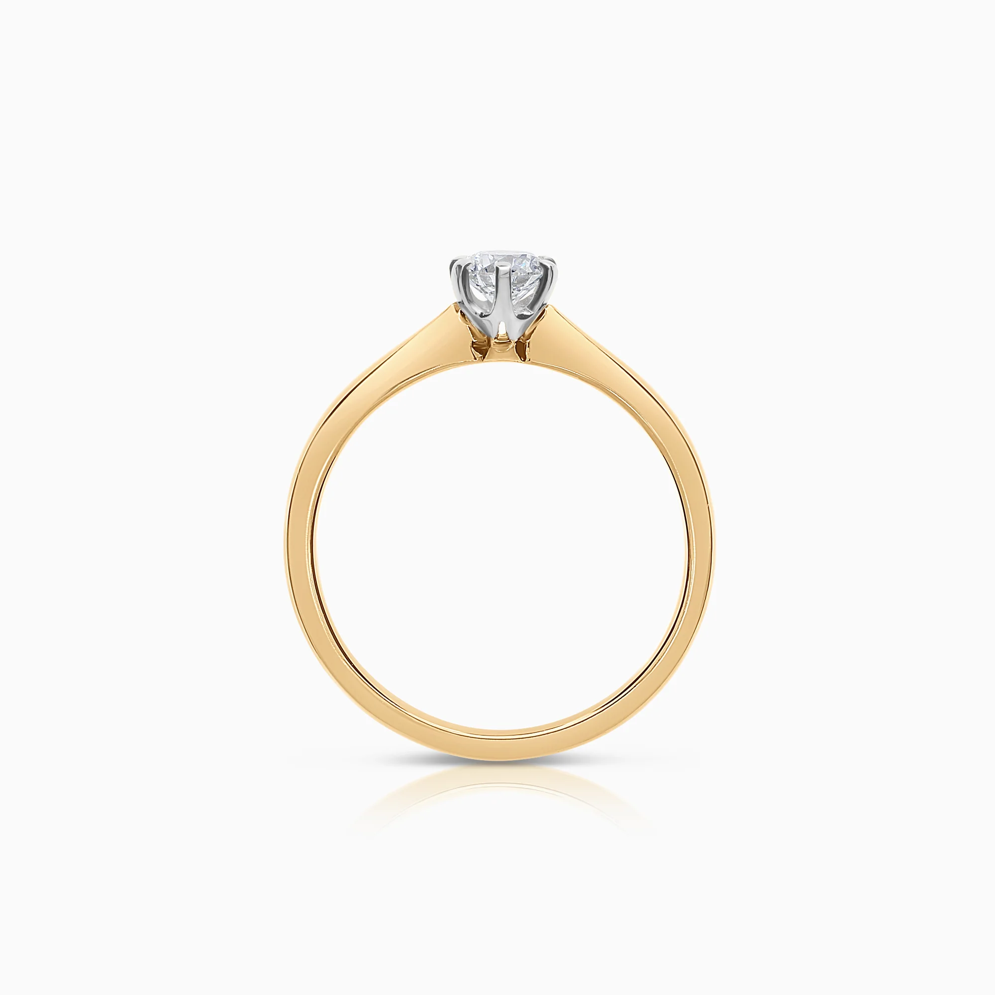 Solitaire Ring 0.30ct 18K Gold/White Gold - Image 2