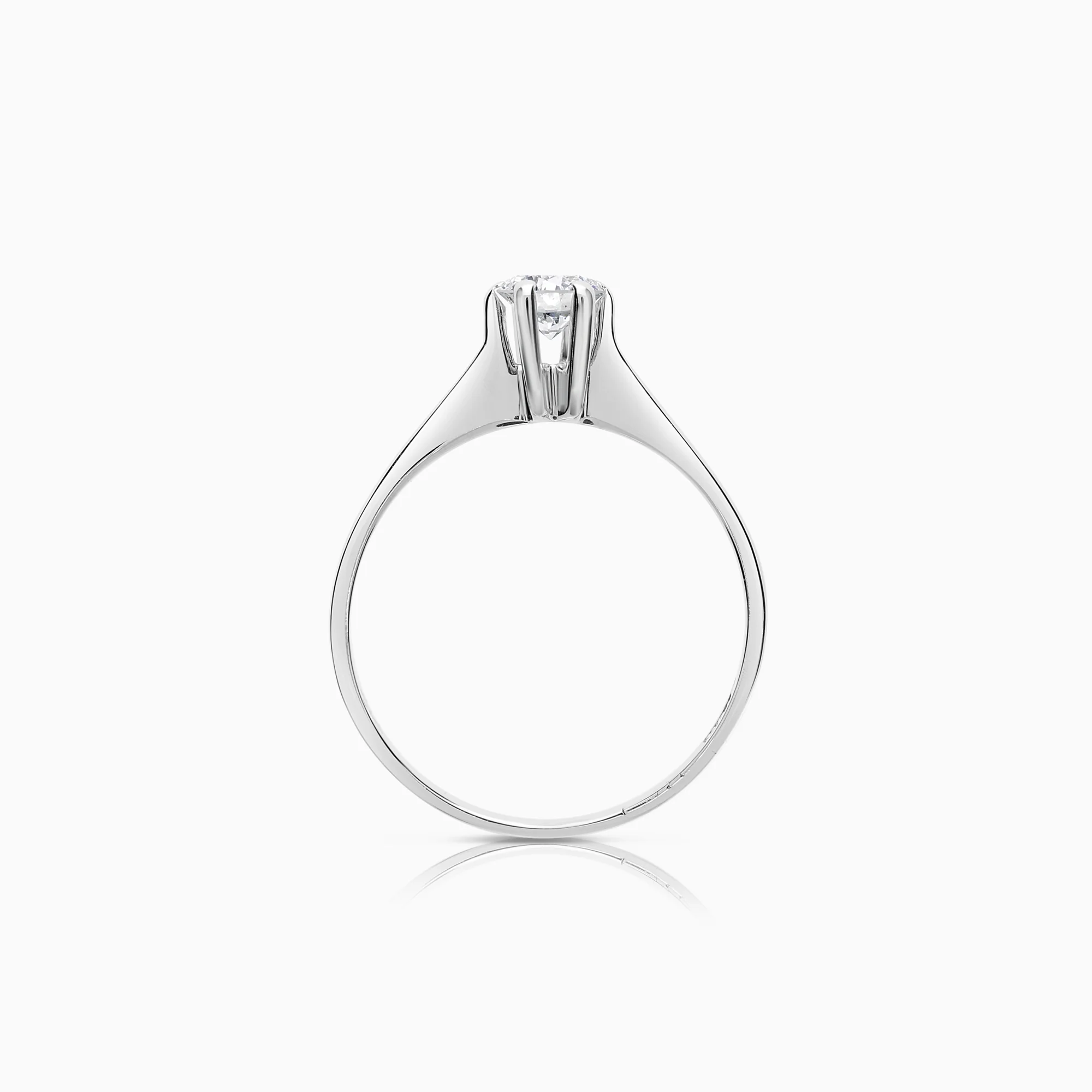 Solitaire Ring 0.32ct 18K White Gold - Image 2