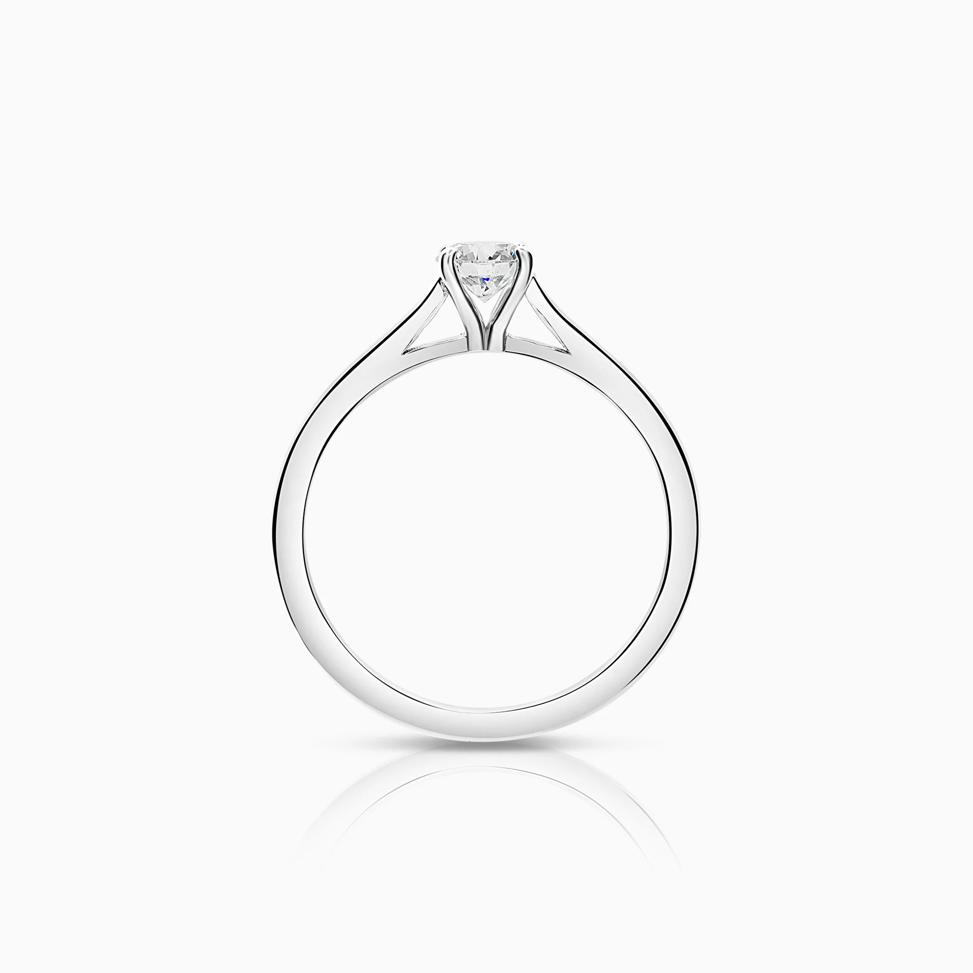 Solitaire Ring 0.35ct 18K White Gold - Image 2