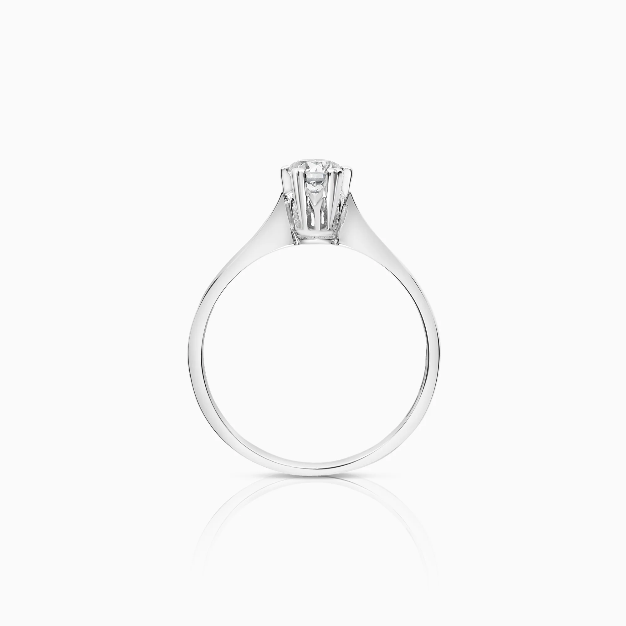 Solitaire Ring 0.35ct 18K White Gold - Image 2