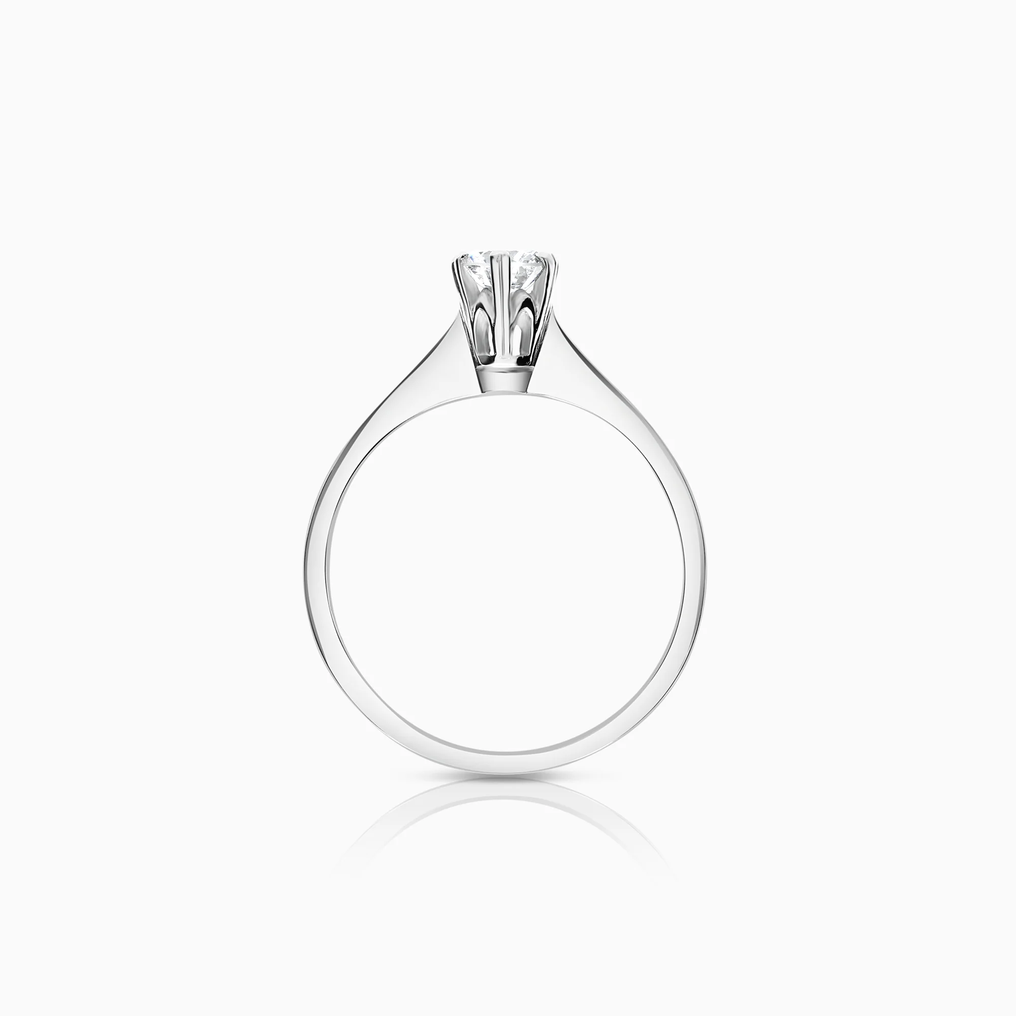 Solitaire Ring 0.35ct 18K White Gold - Image 2
