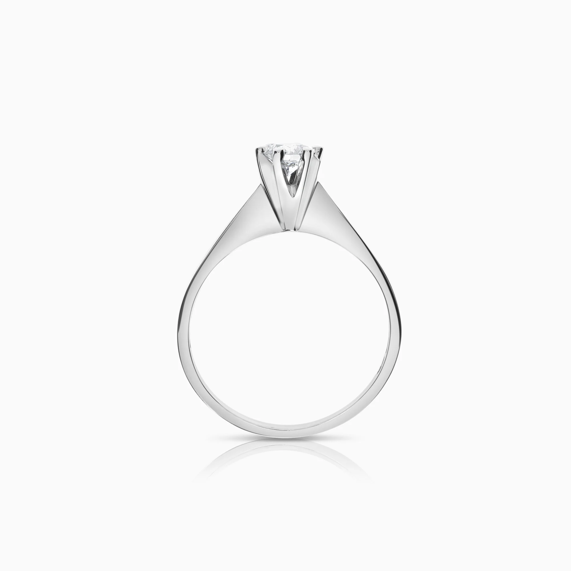 Solitaire Ring 0.35ct 18K White Gold - Image 3