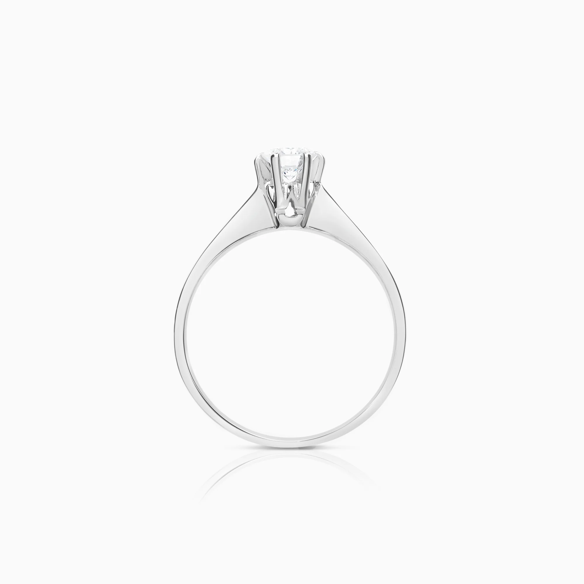 Solitaire Ring 0.35ct 18K White Gold - Image 2