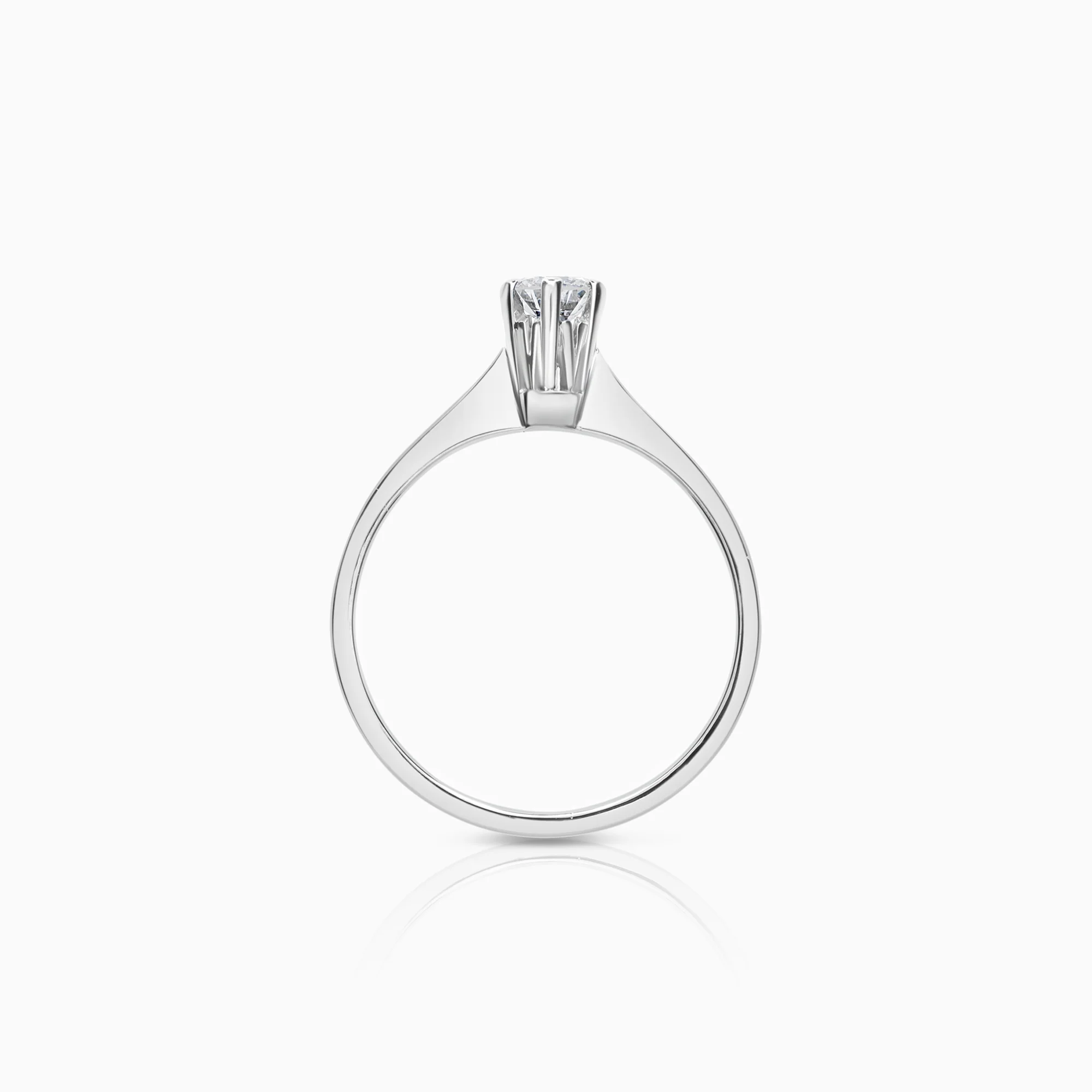 Solitaire Ring 0.35ct 18K White Gold - Image 2