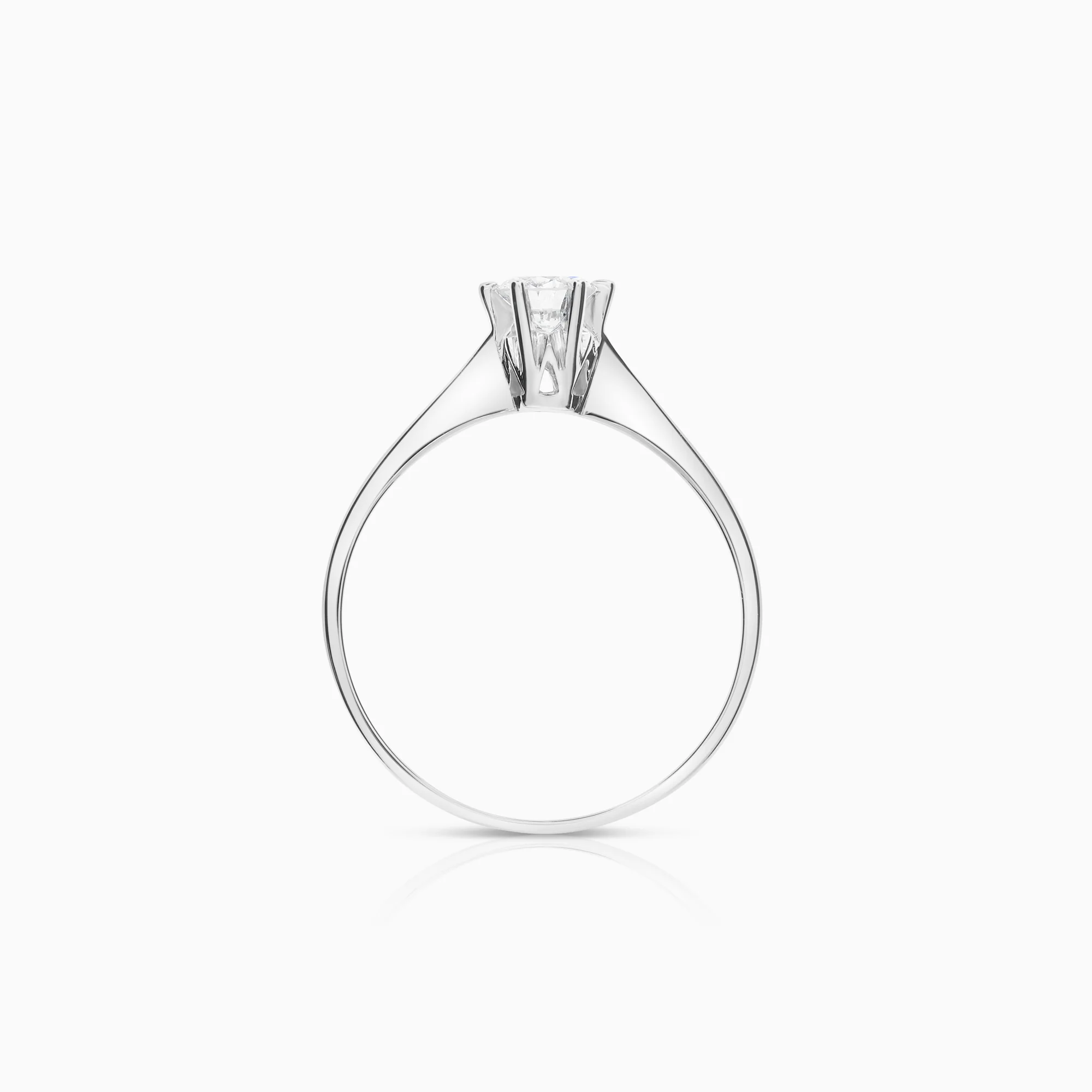 Solitaire ring 0.36ct 18K white gold - Image 2