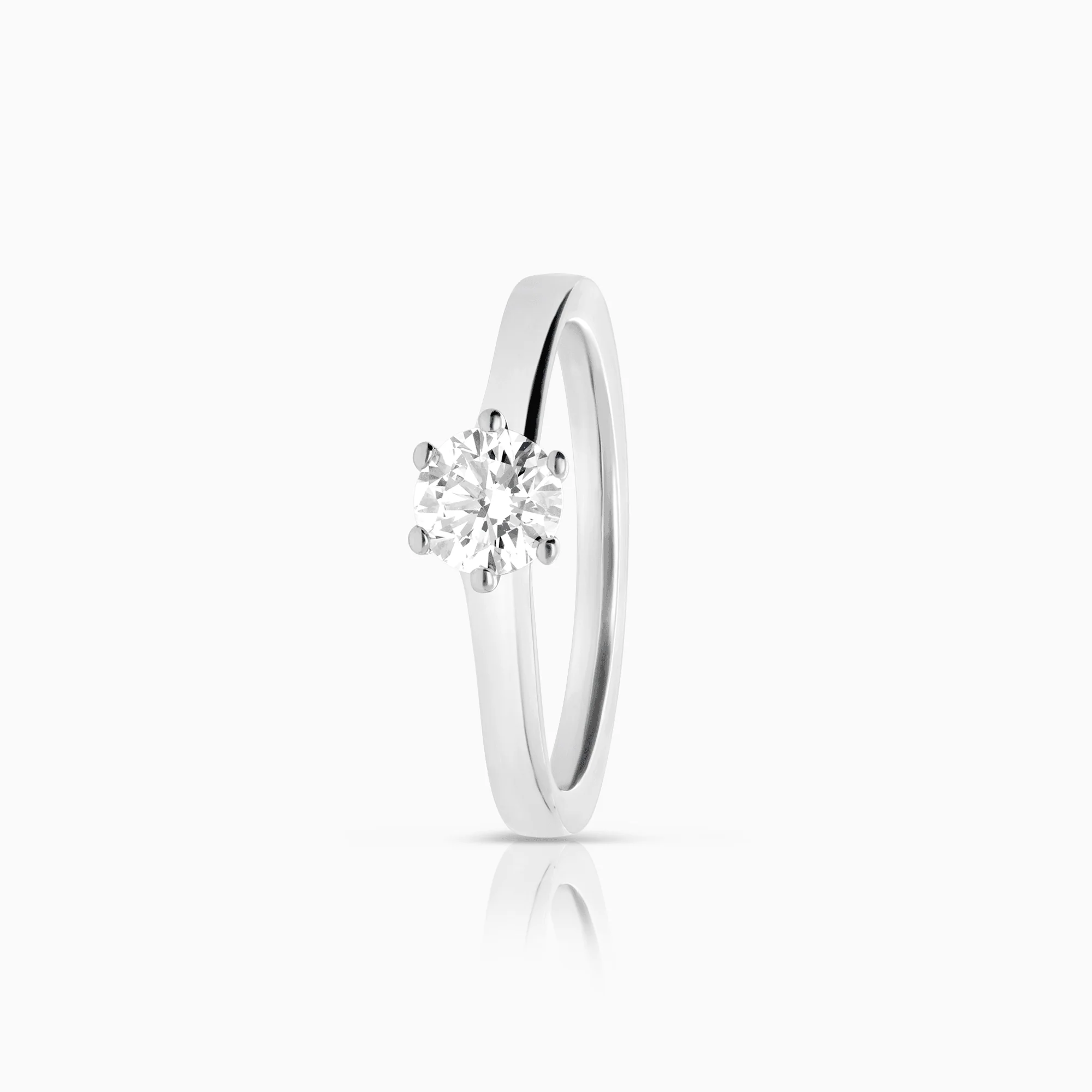 Solitaire ring 0.40ct 18K