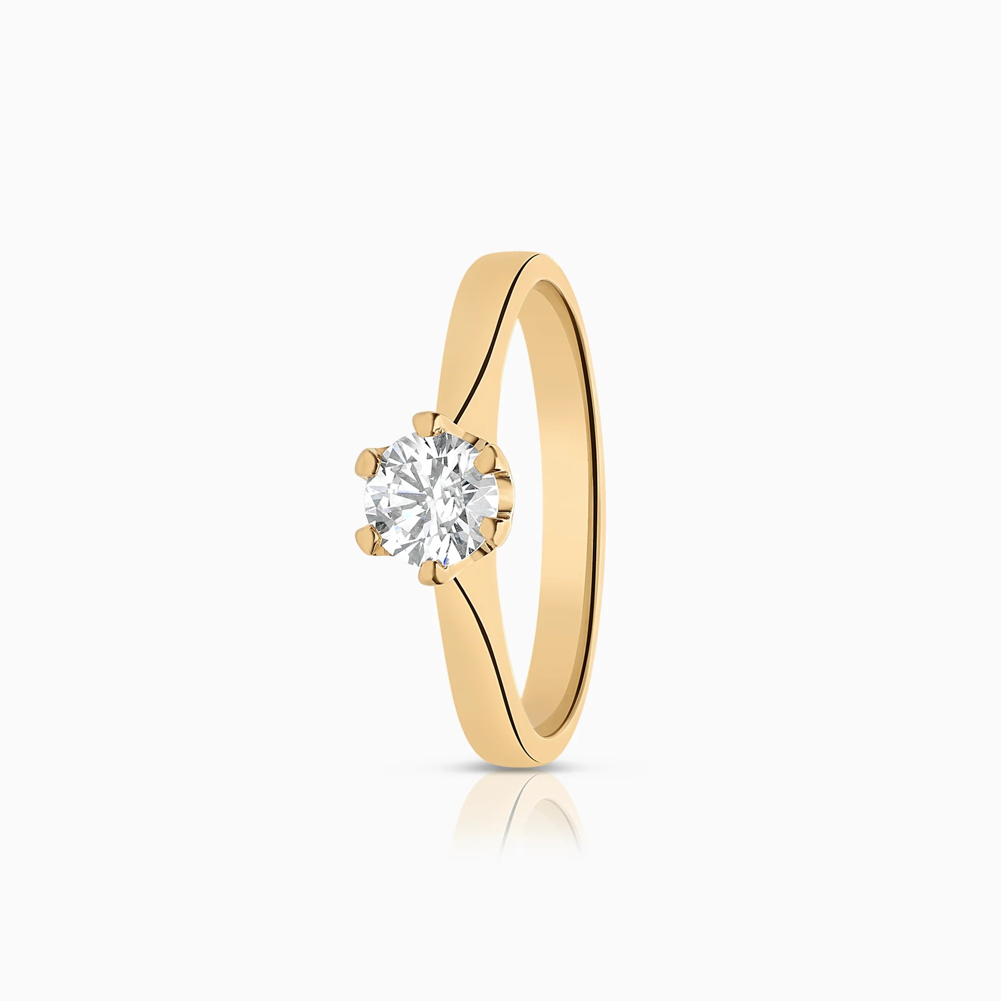 Solitaire ring 0.40ct 18K gold