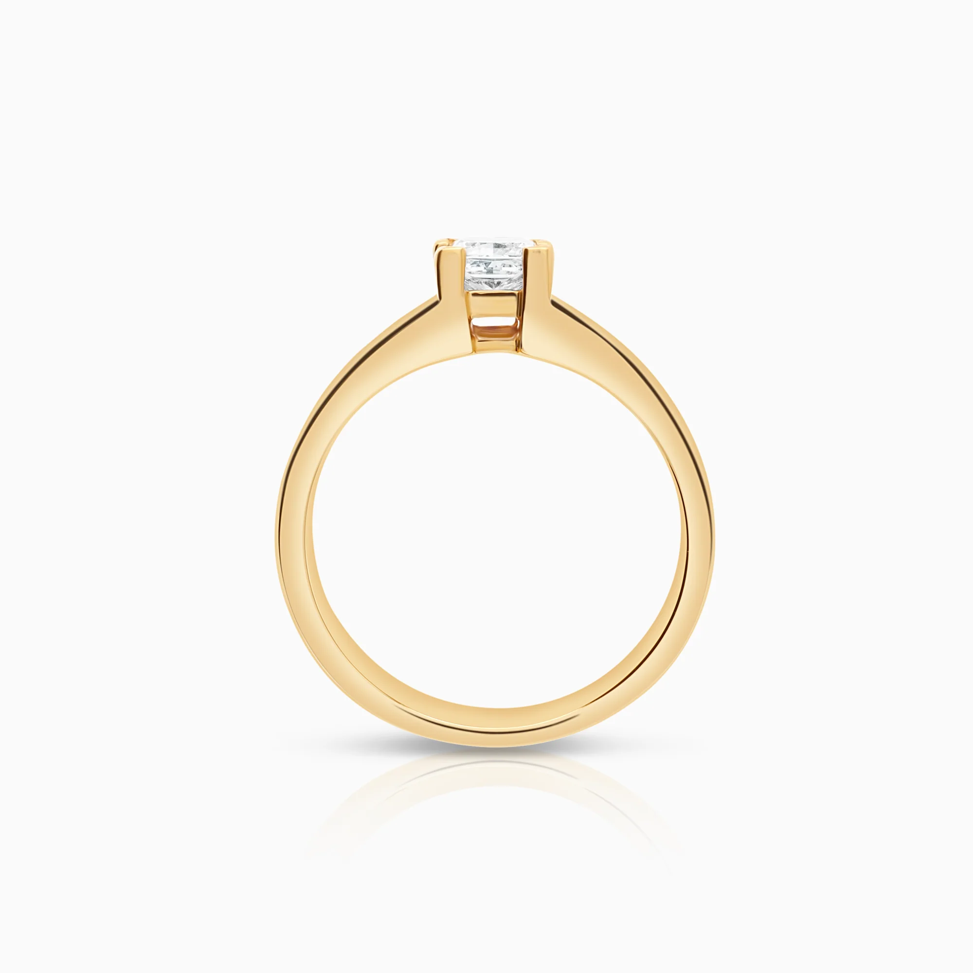 Solitaire ring 0.50ct 18K gold - Image 3