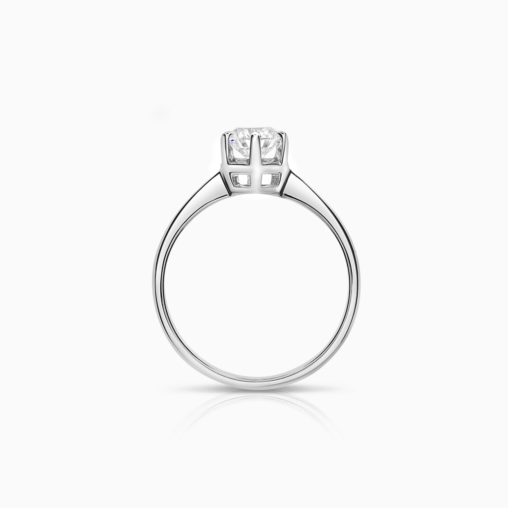 Solitaire ring 0.62ct 18K white gold GIA certificate - Image 3