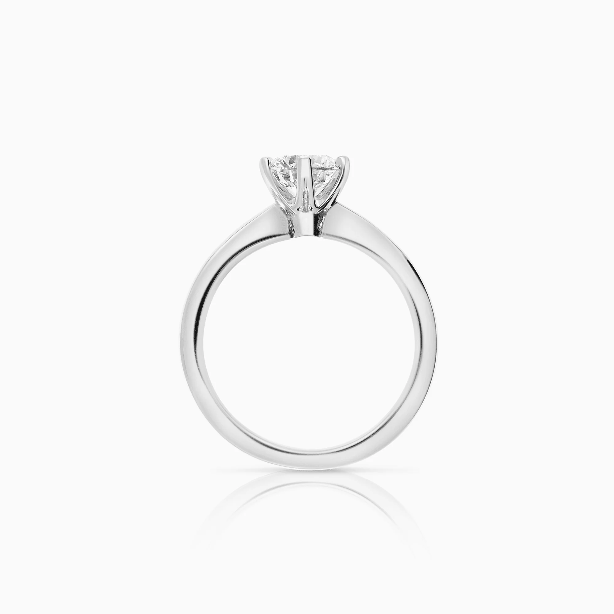 Solitaire ring 0.75ct 18K white gold - Image 2