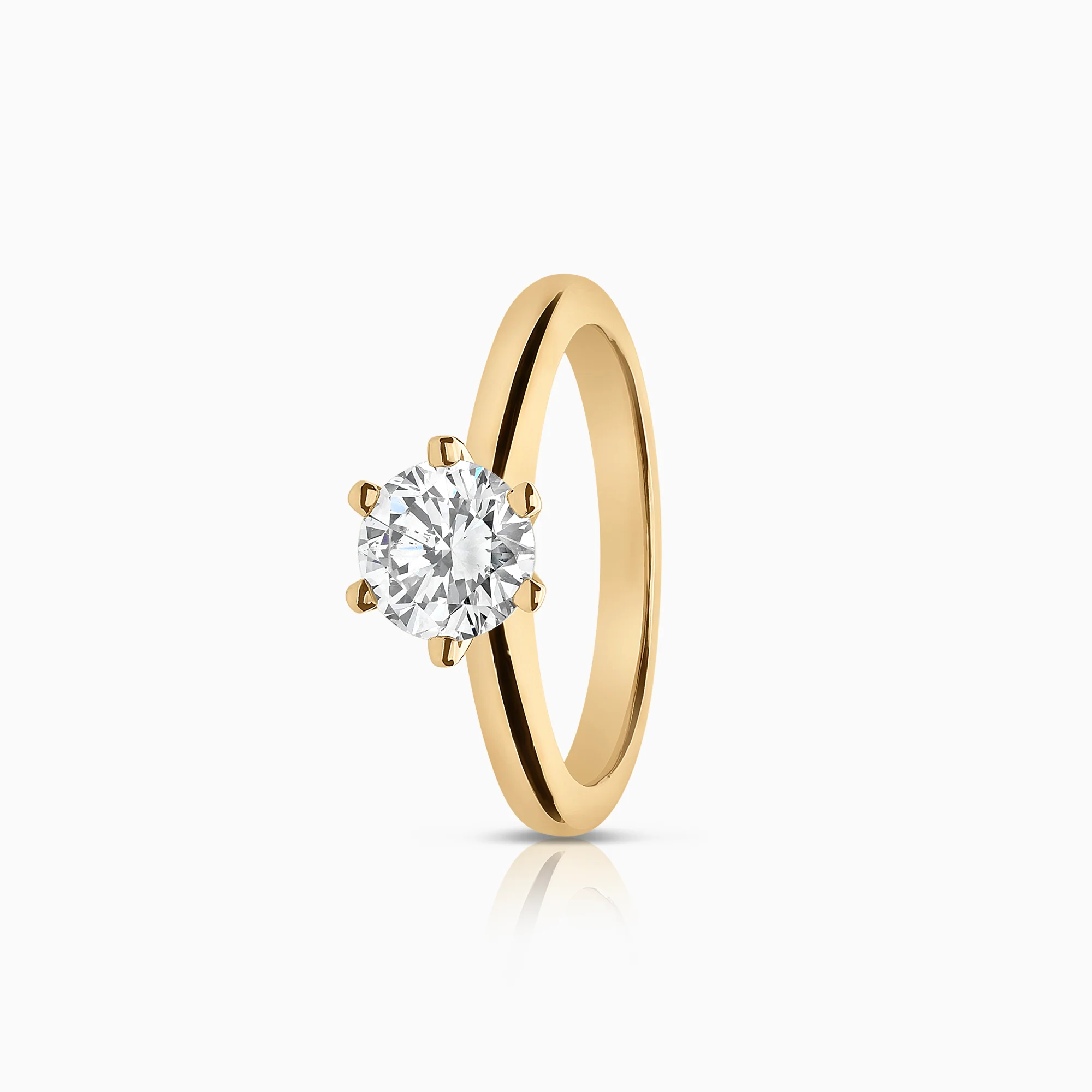 Solitaire Ring 1.10ct 18K Gold