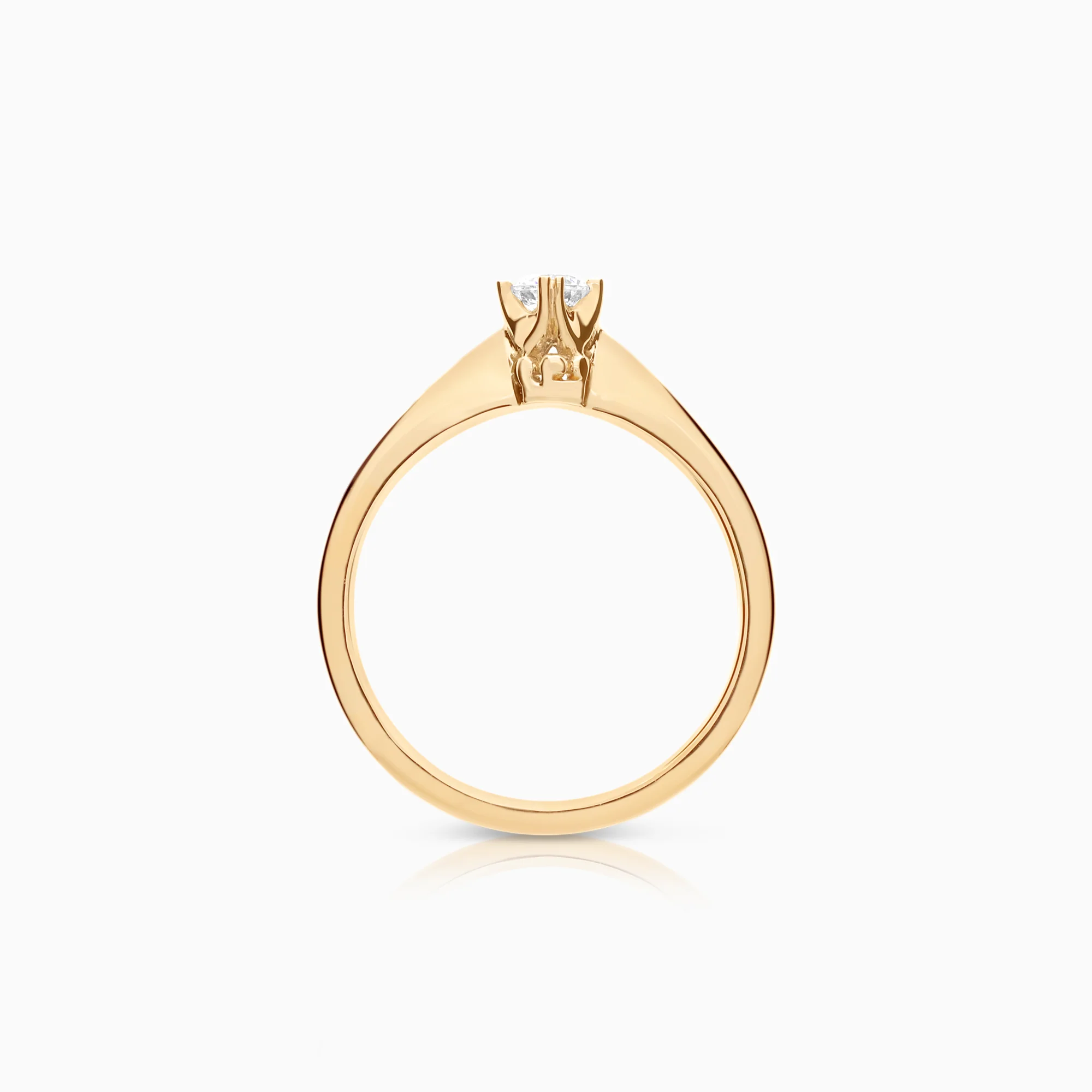 Solitaire ring cubic zirconia 4.22g 18K gold - Image 2