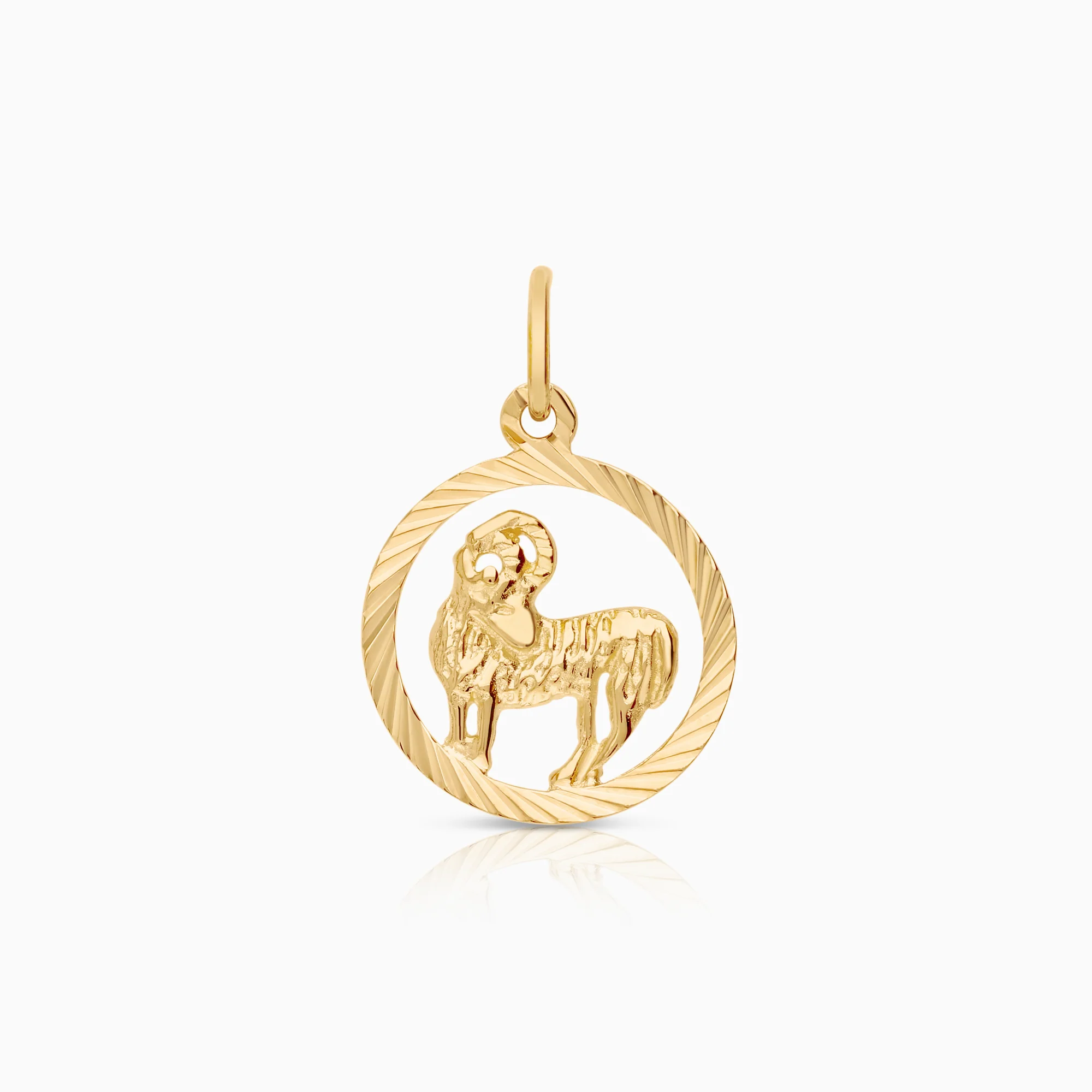 Aries pendant 1.09g 18K gold