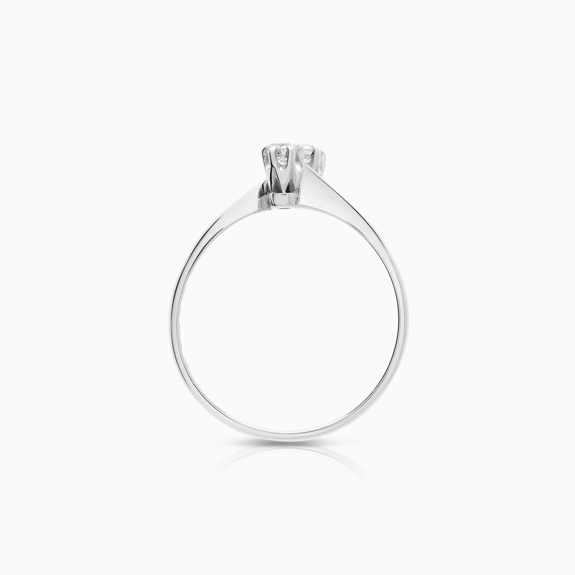 Sibling ring 0.18ct 950 platinum - Image 2