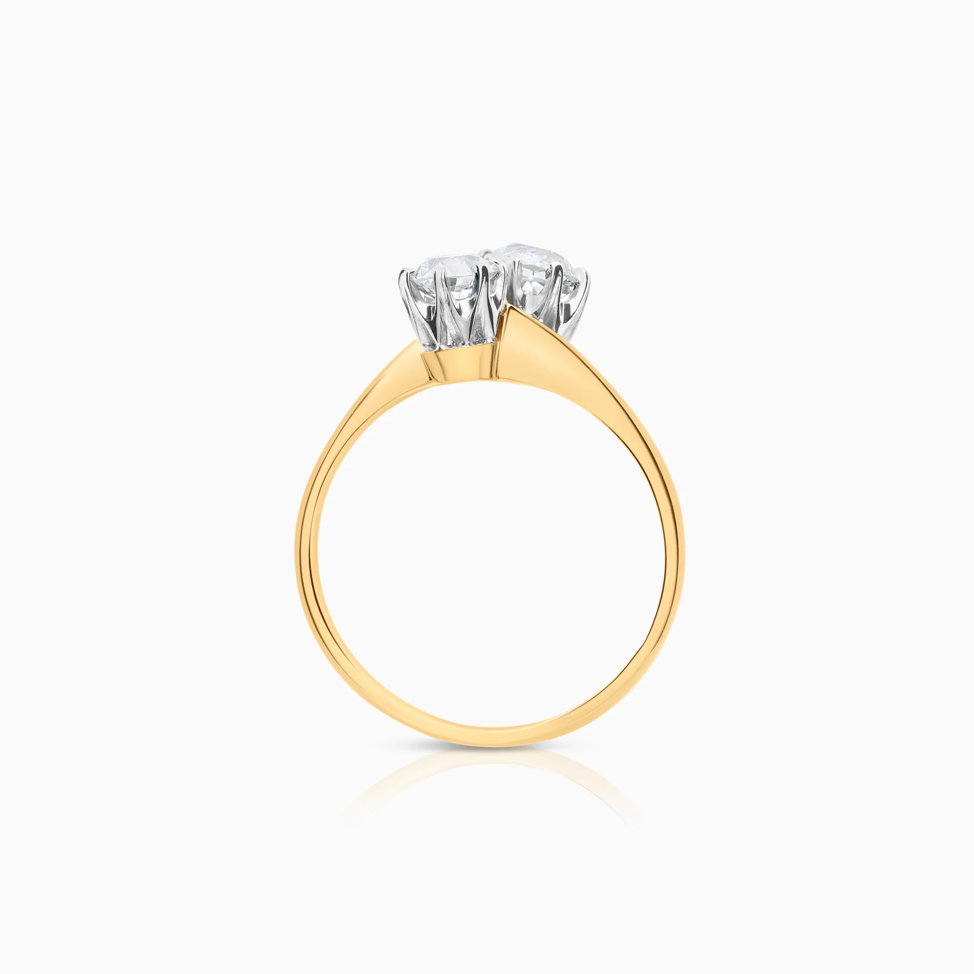 Sibling ring 1.19ct 18K gold - Image 2