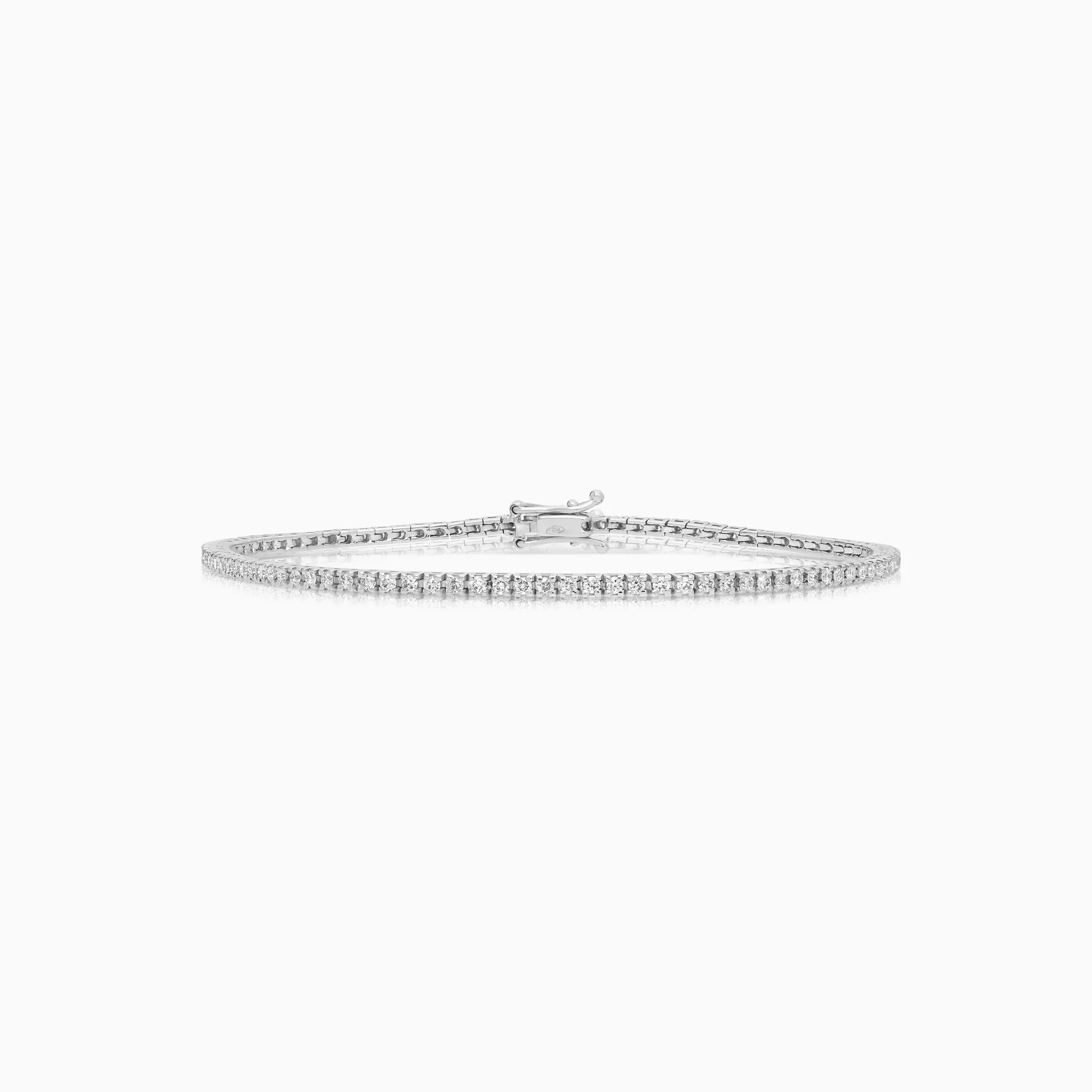 Tennis bracelet 0.98ct 18K white gold