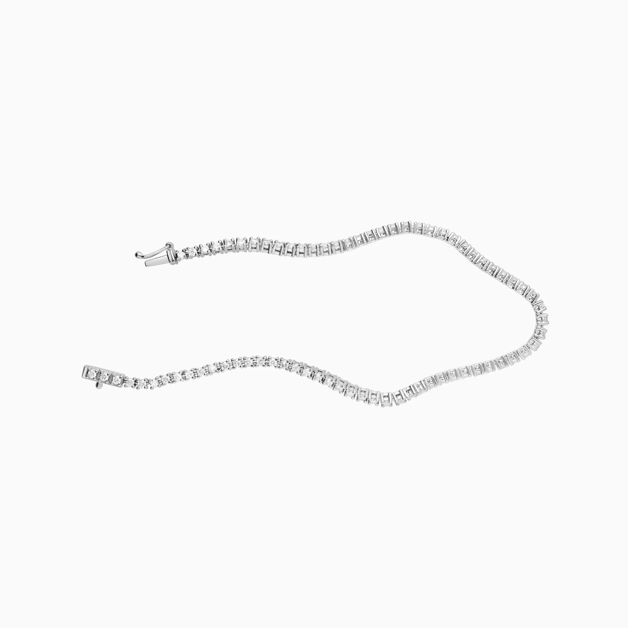 Tennis bracelet 1.15ct 18K white gold - Image 2