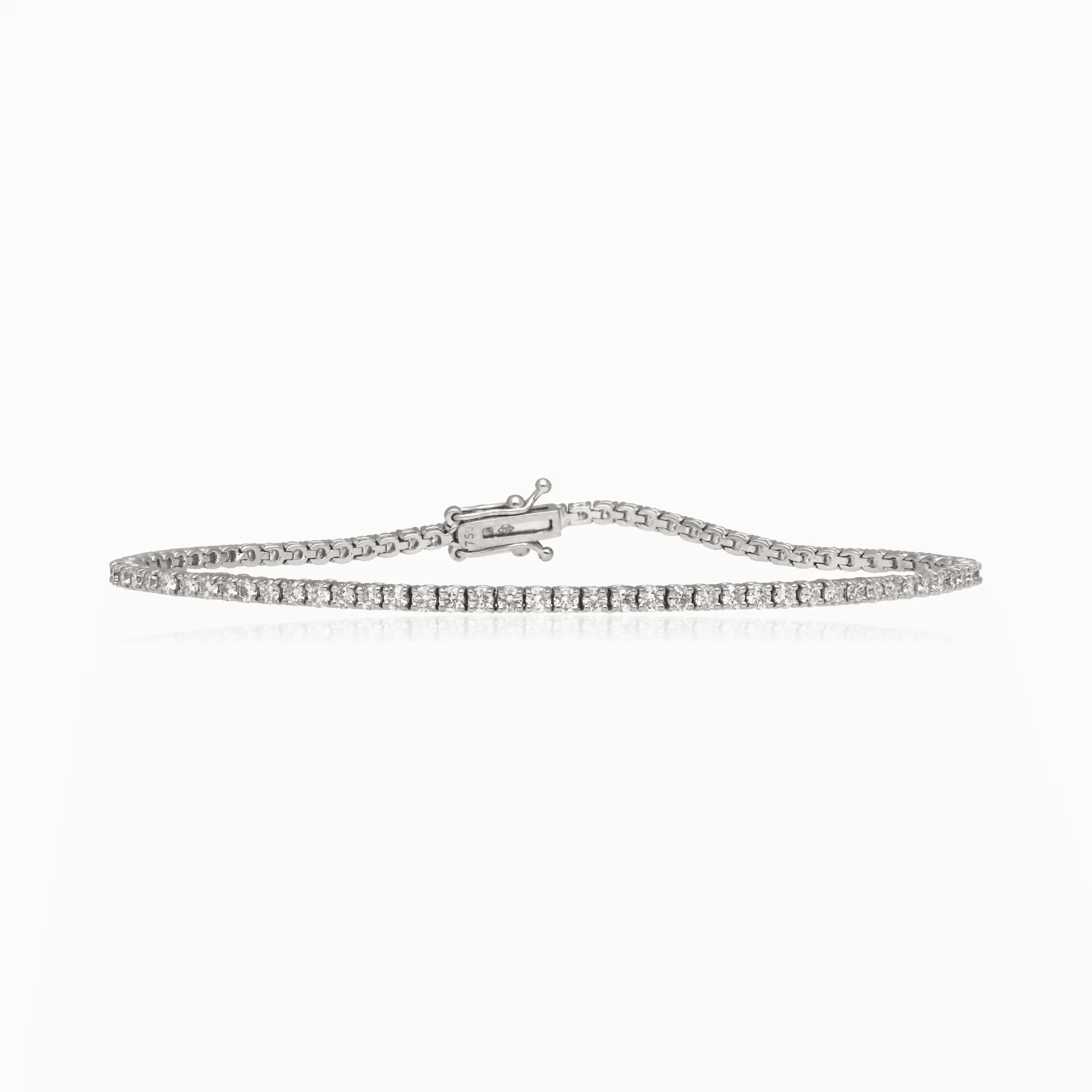 Tennis bracelet 2.50ct 18K