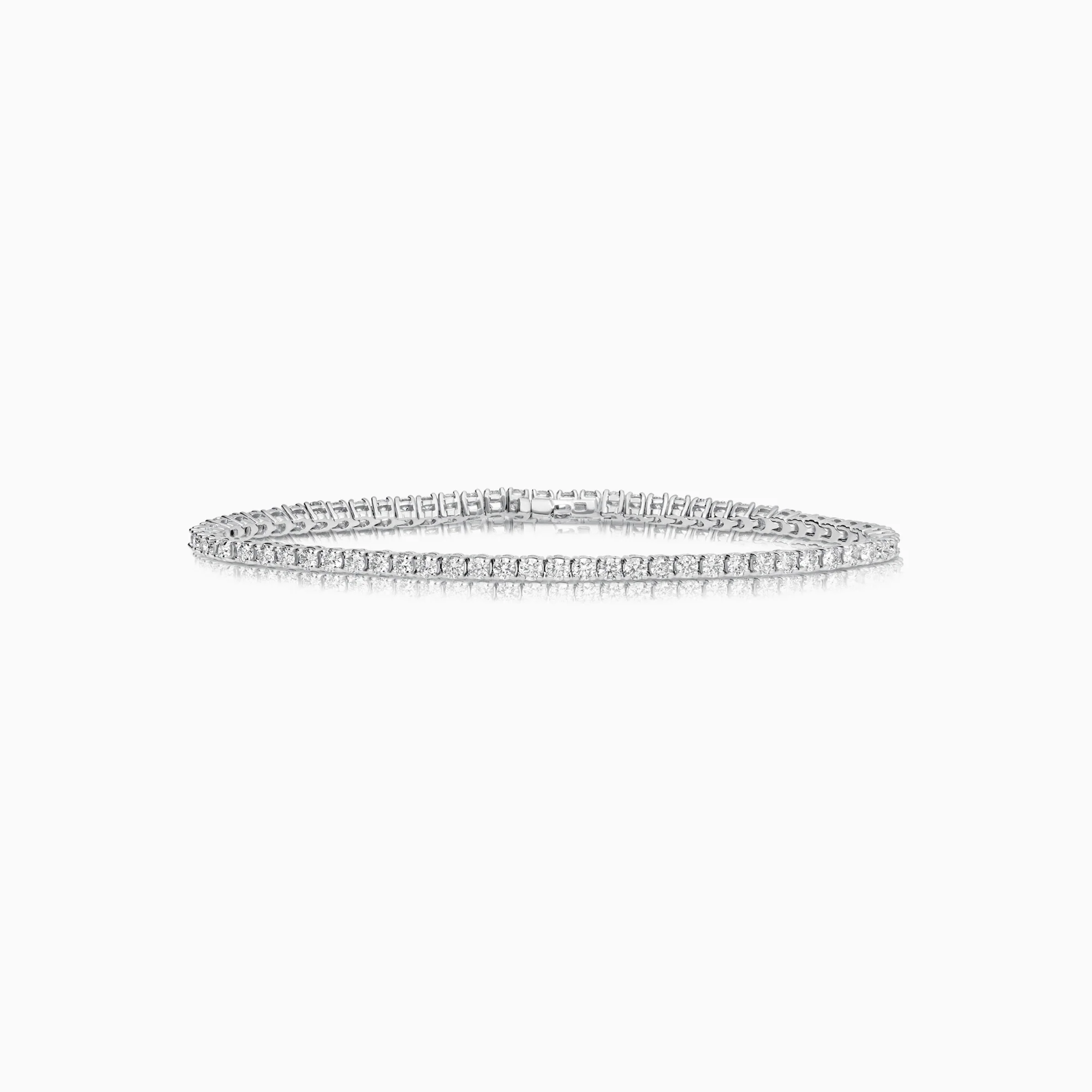 Tennis bracelet 3.06ct 14K white gold